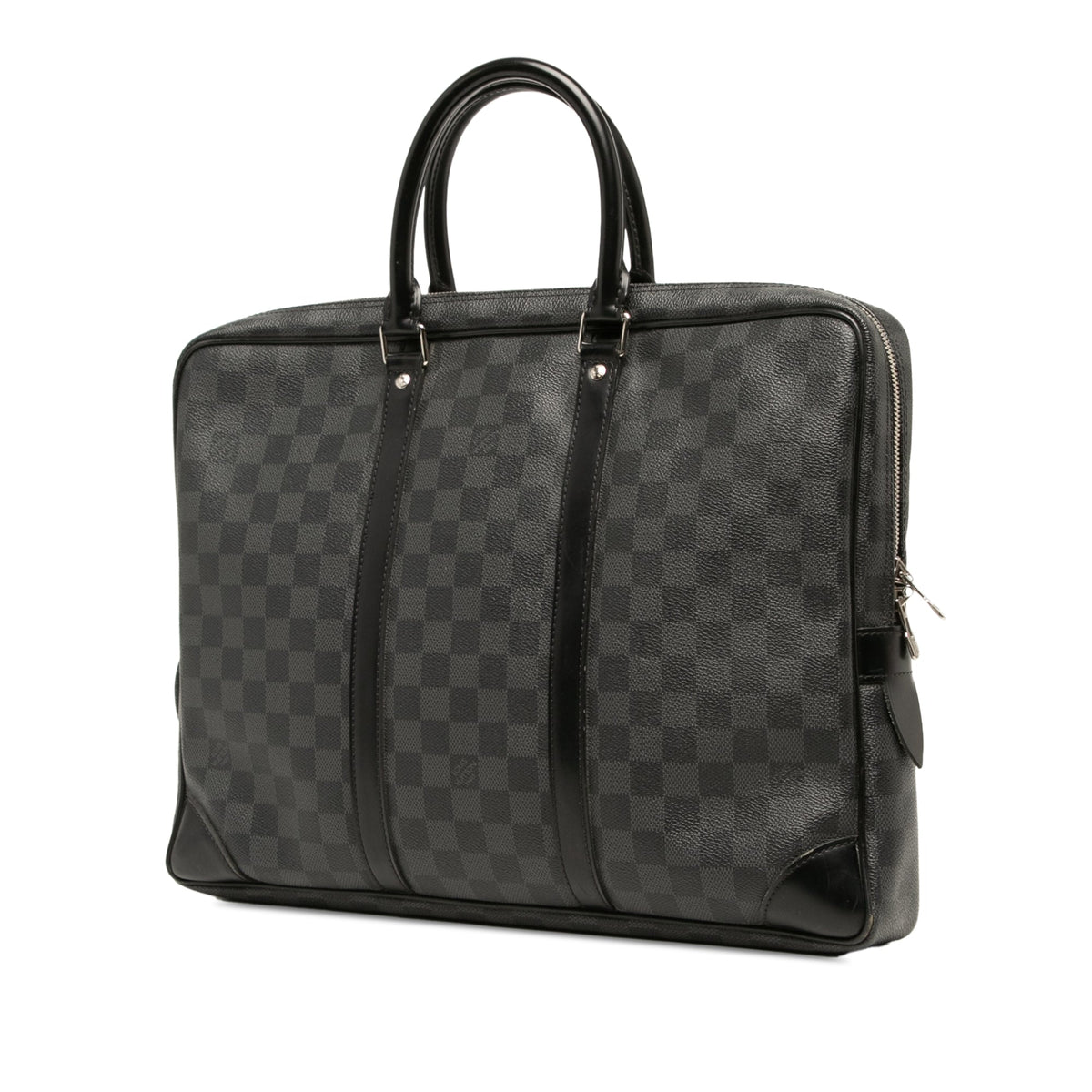 Louis Vuitton Damier Graphite Porte Documents Voyage PM — Black