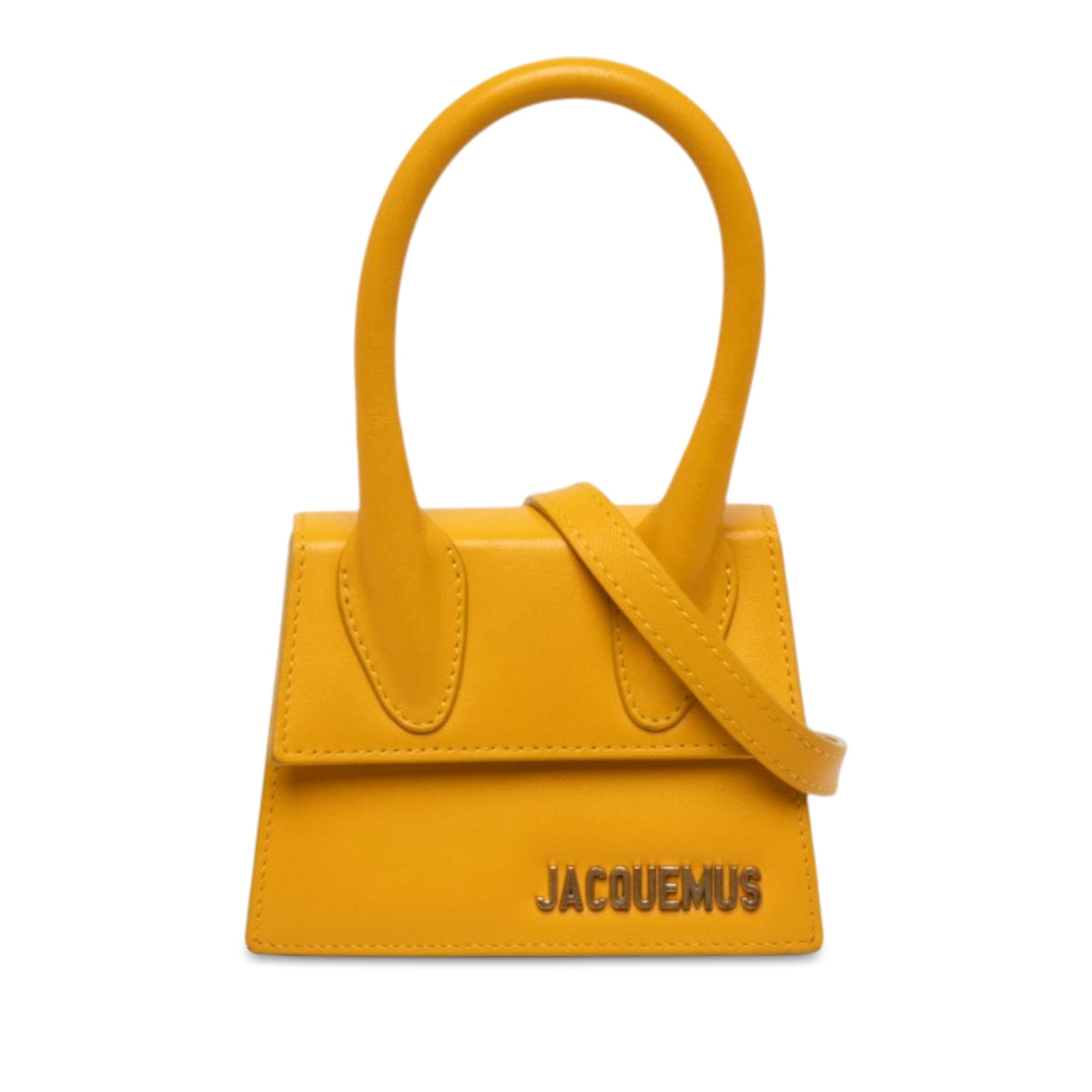 Jacquemus Mini Leather Le Chiquito — Yellow