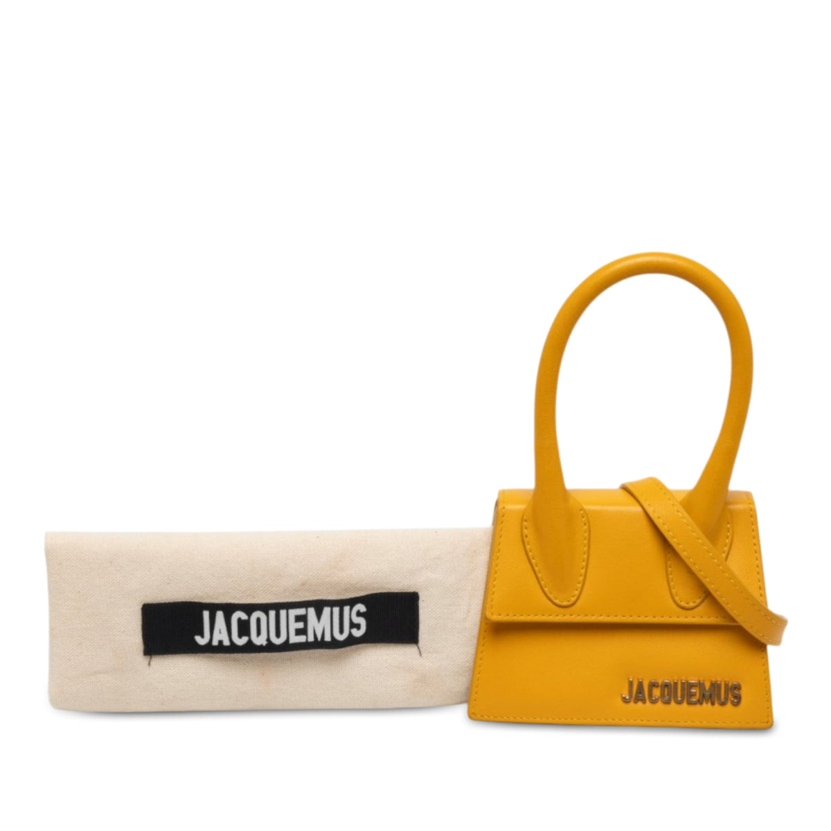 Jacquemus Mini Leather Le Chiquito — Yellow