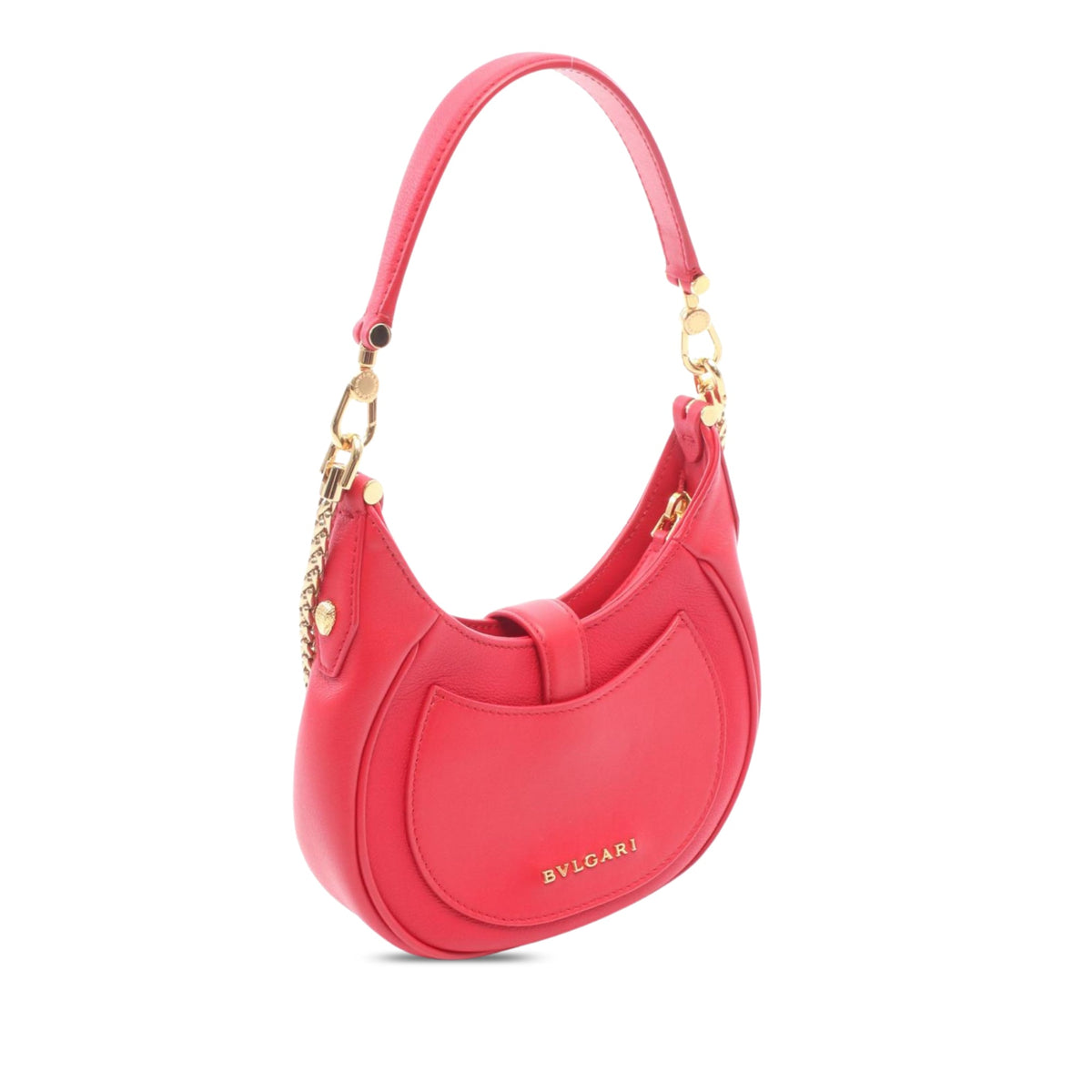 Bvlgari Small Leather Serpenti Ellipse Satchel