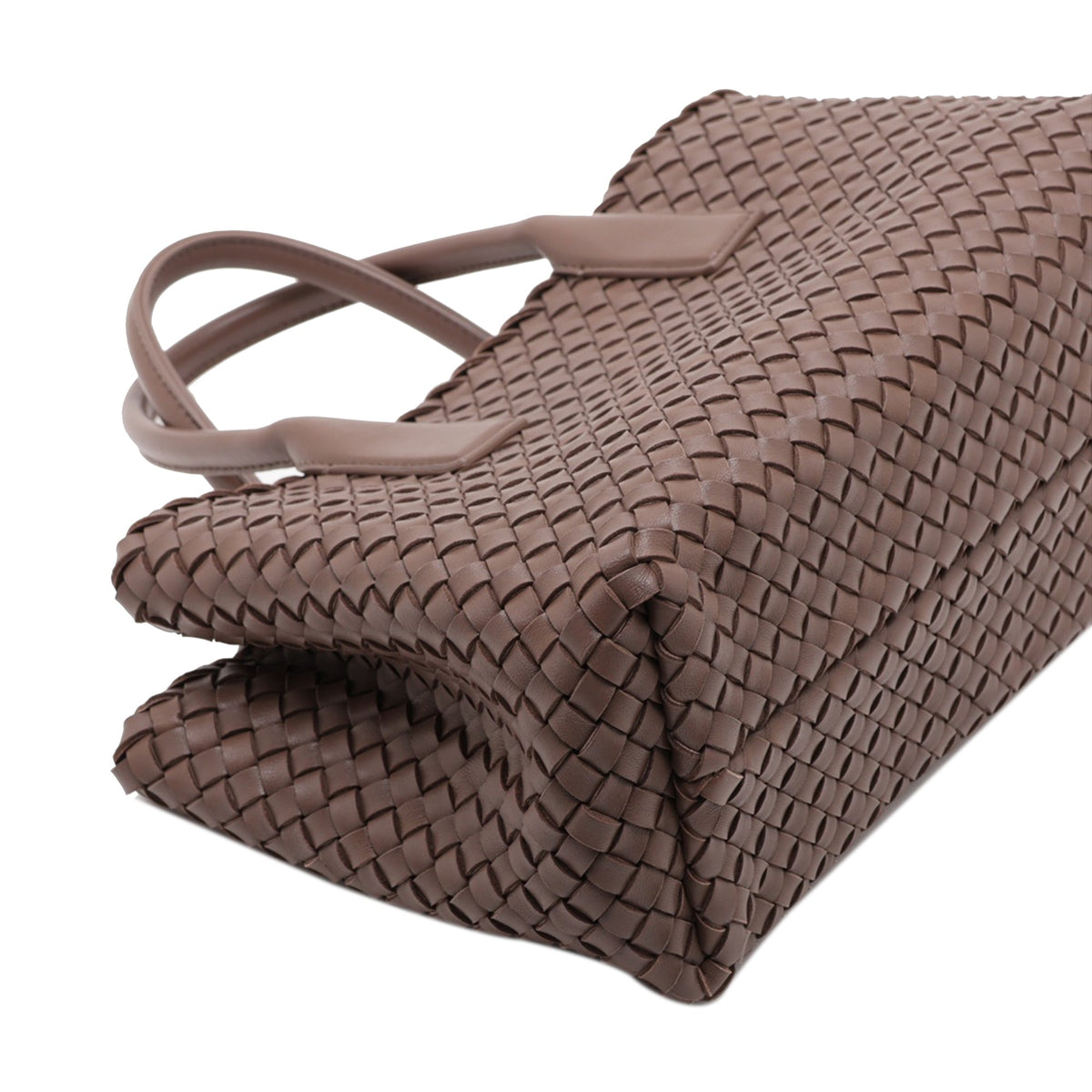 Bottega Veneta Nappa Intrecciato Tote — Brown