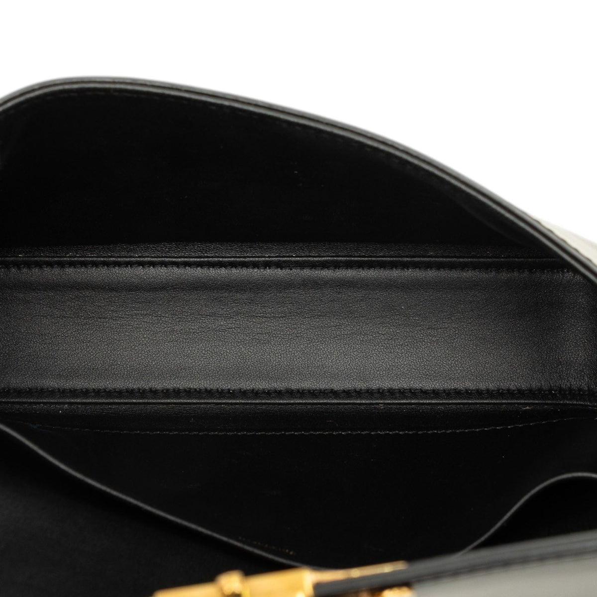 Celine Shiny Calfskin Claude Chain Shoulder Bag — Black