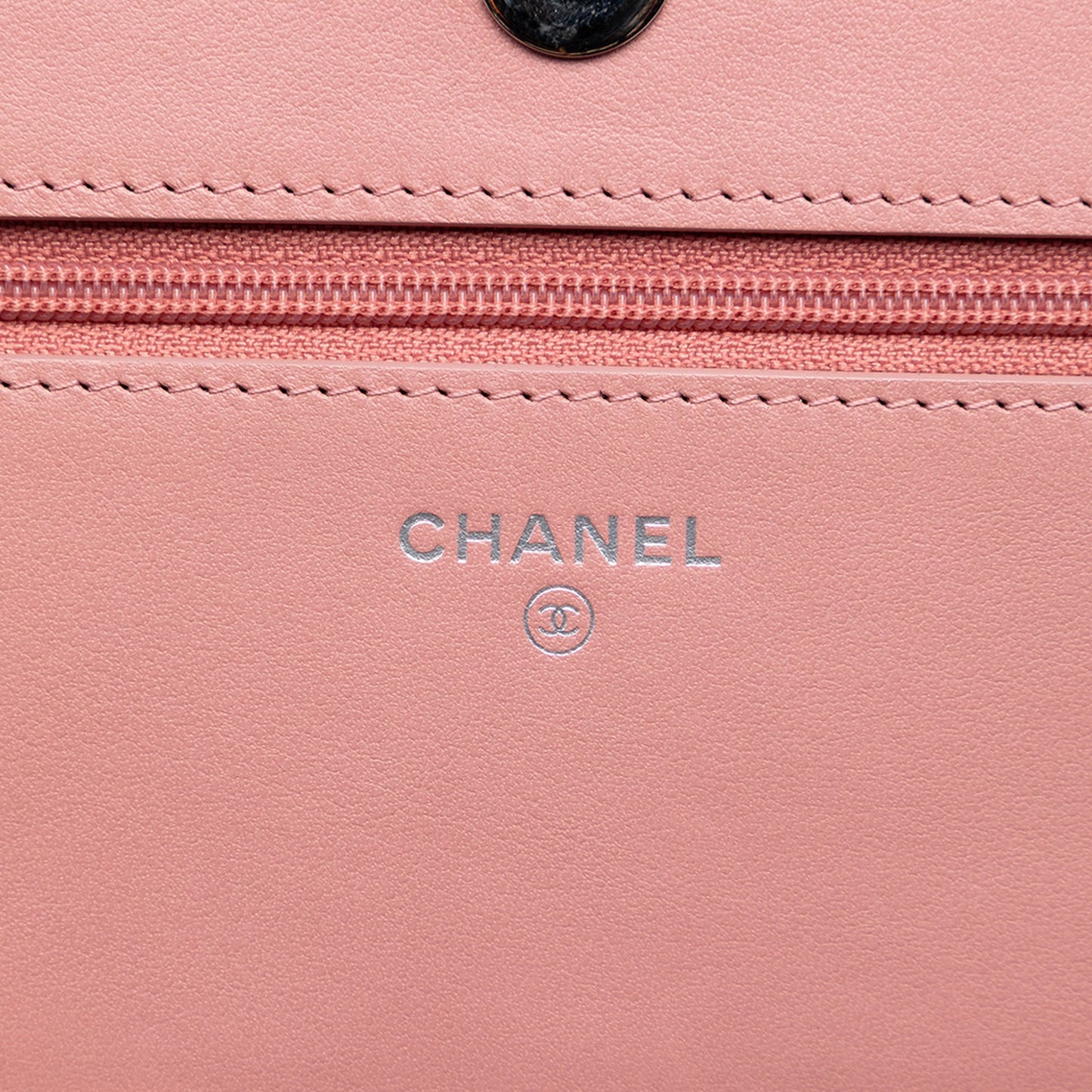 Chanel Ombre Patent and Aged Calfskin Crystal Wallet On Chain