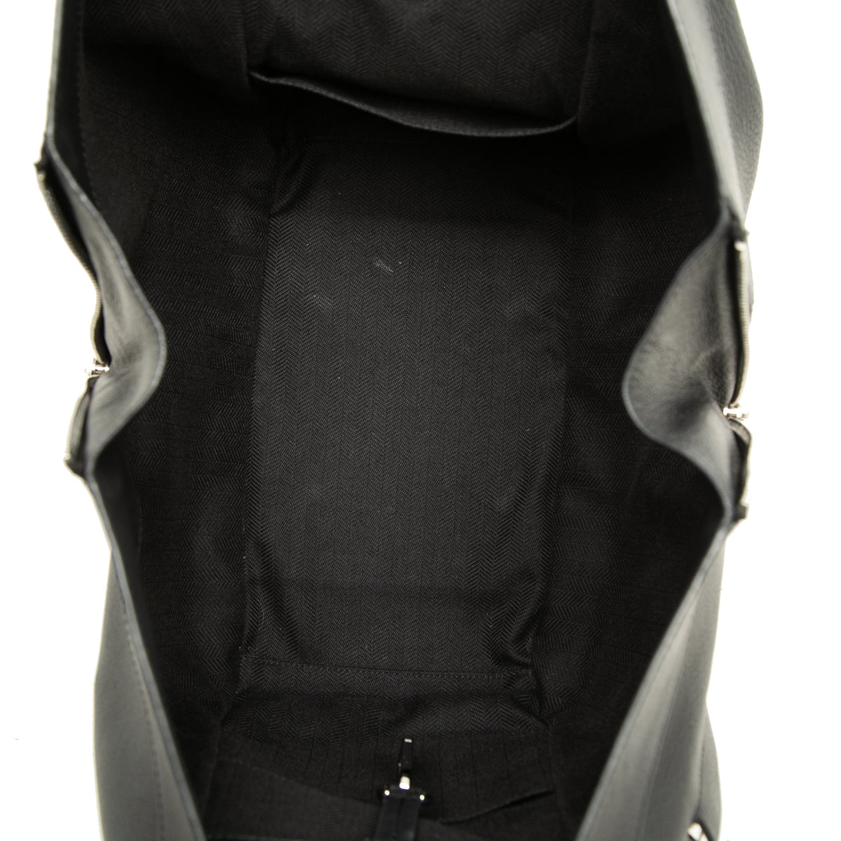 LOEWE Small Leather Hammock Satchel — Black