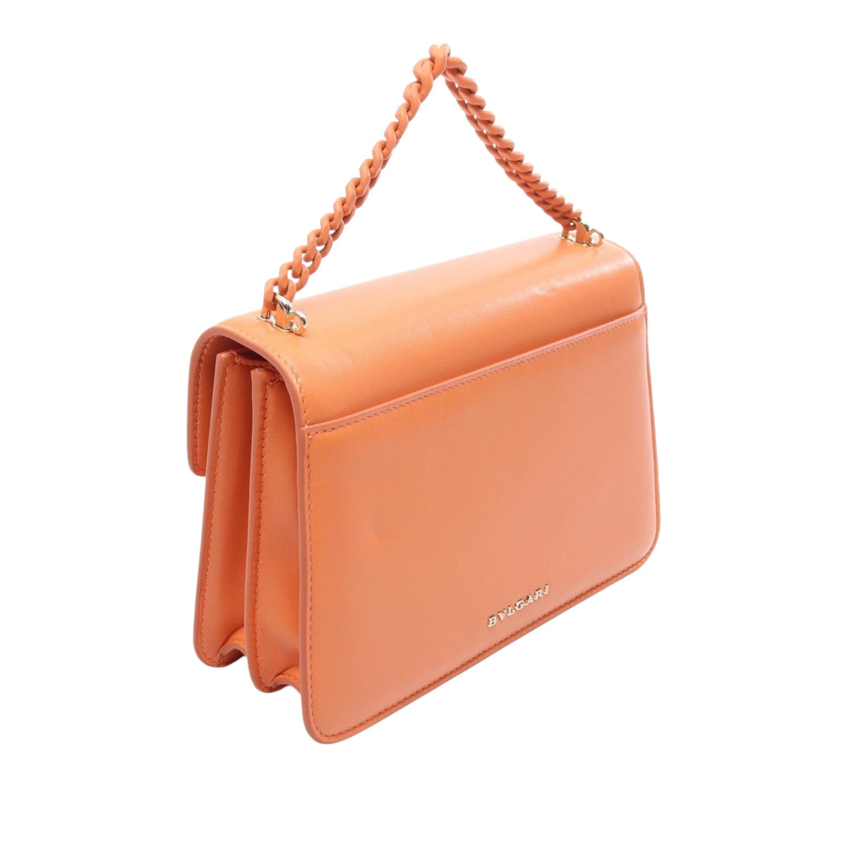 Bvlgari Leather Serpenti Forever Maxi Chain Top Handle Bag