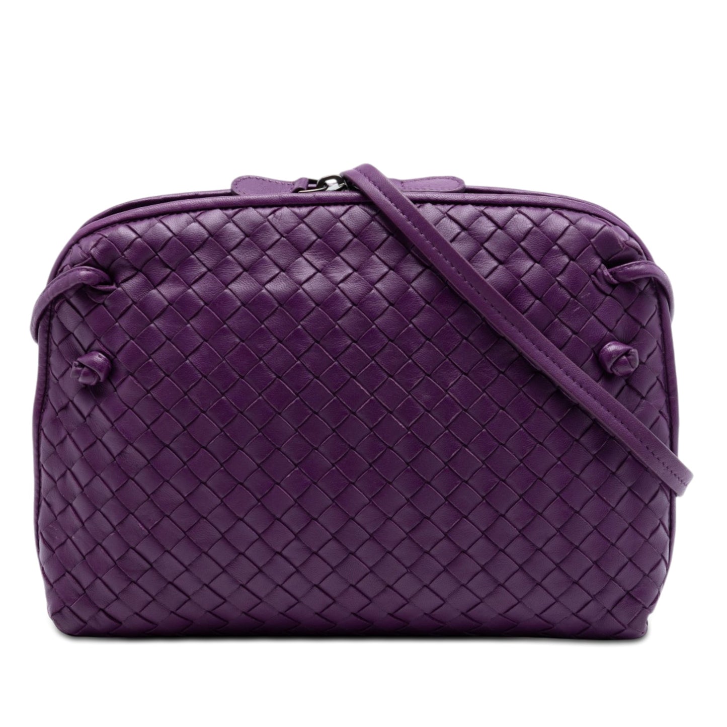 Bottega Veneta Nappa Intrecciato Nodini Crossbody