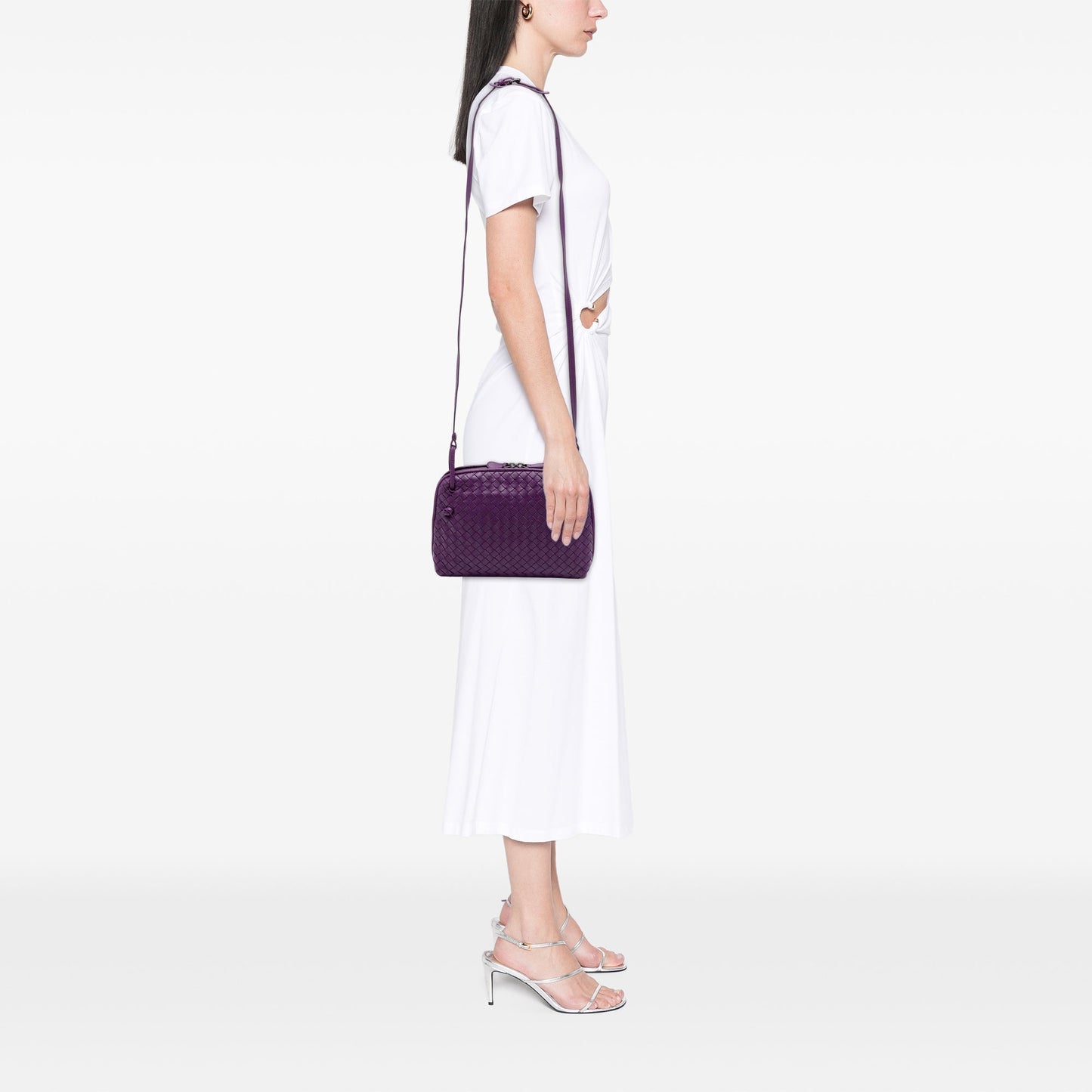 Bottega Veneta Nappa Intrecciato Nodini Crossbody