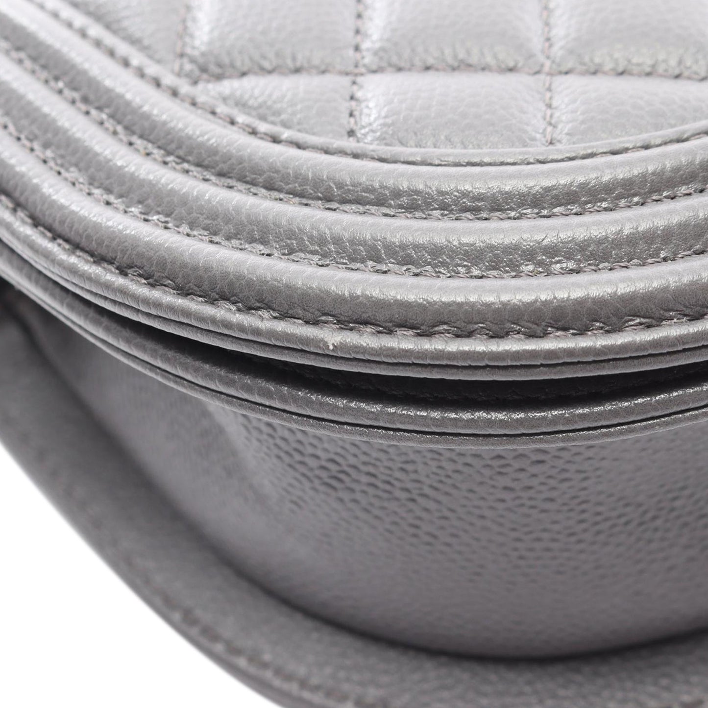 Chanel Small Quilted Caviar Boy Messenger Bag