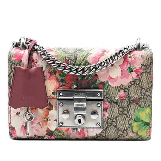 Small GG Supreme Blooms Padlock Crossbody