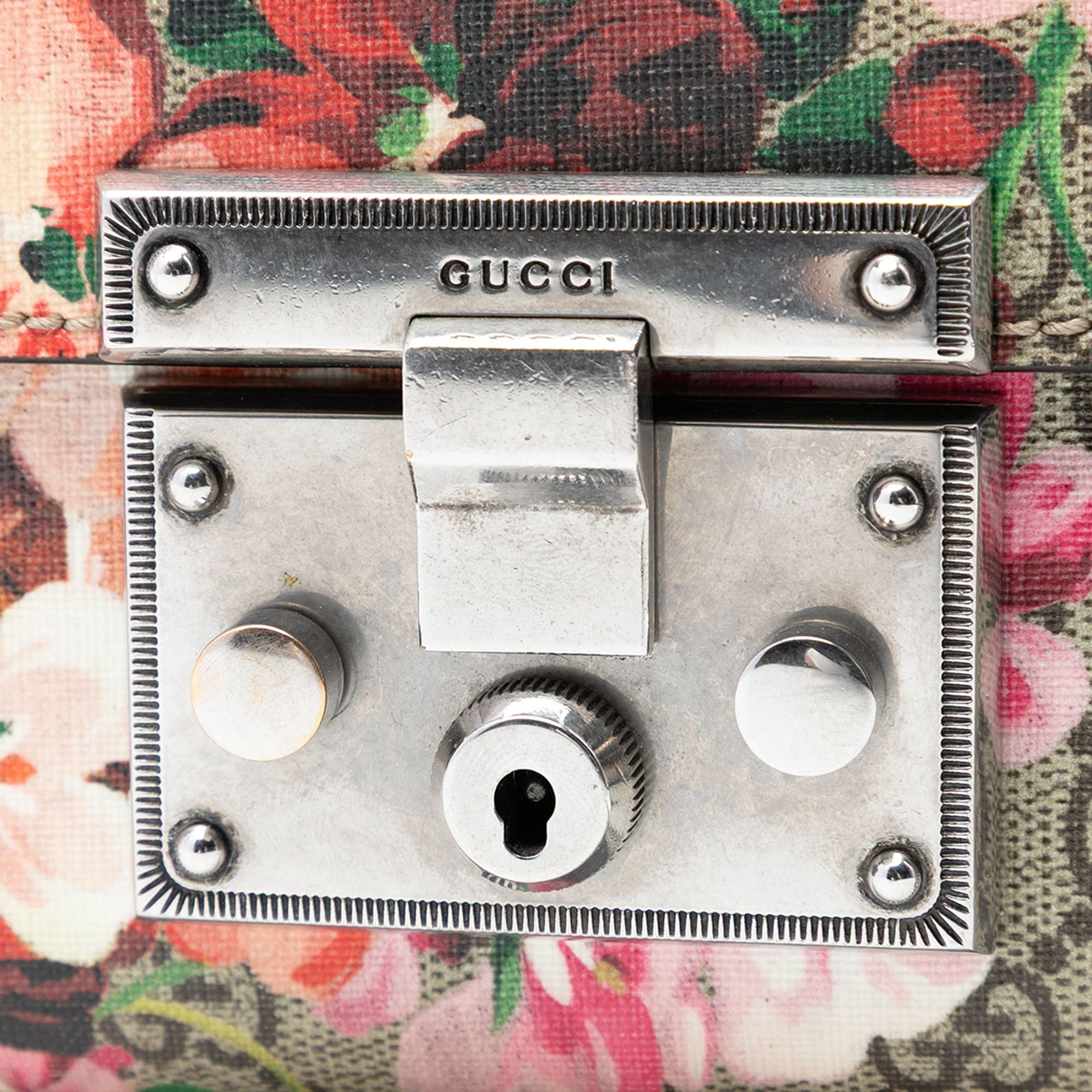 Small GG Supreme Blooms Padlock Crossbody