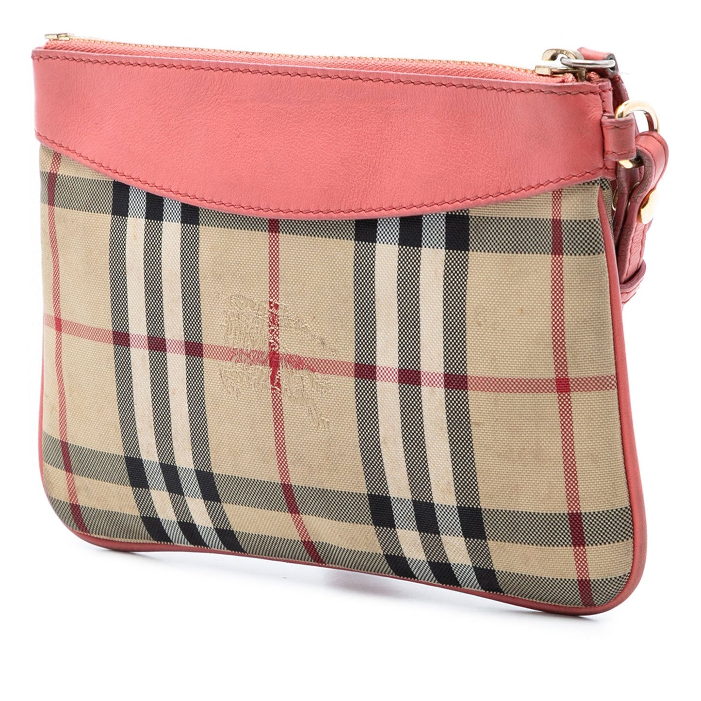 Burberry Haymarket Check Nylon Peyton Clutch