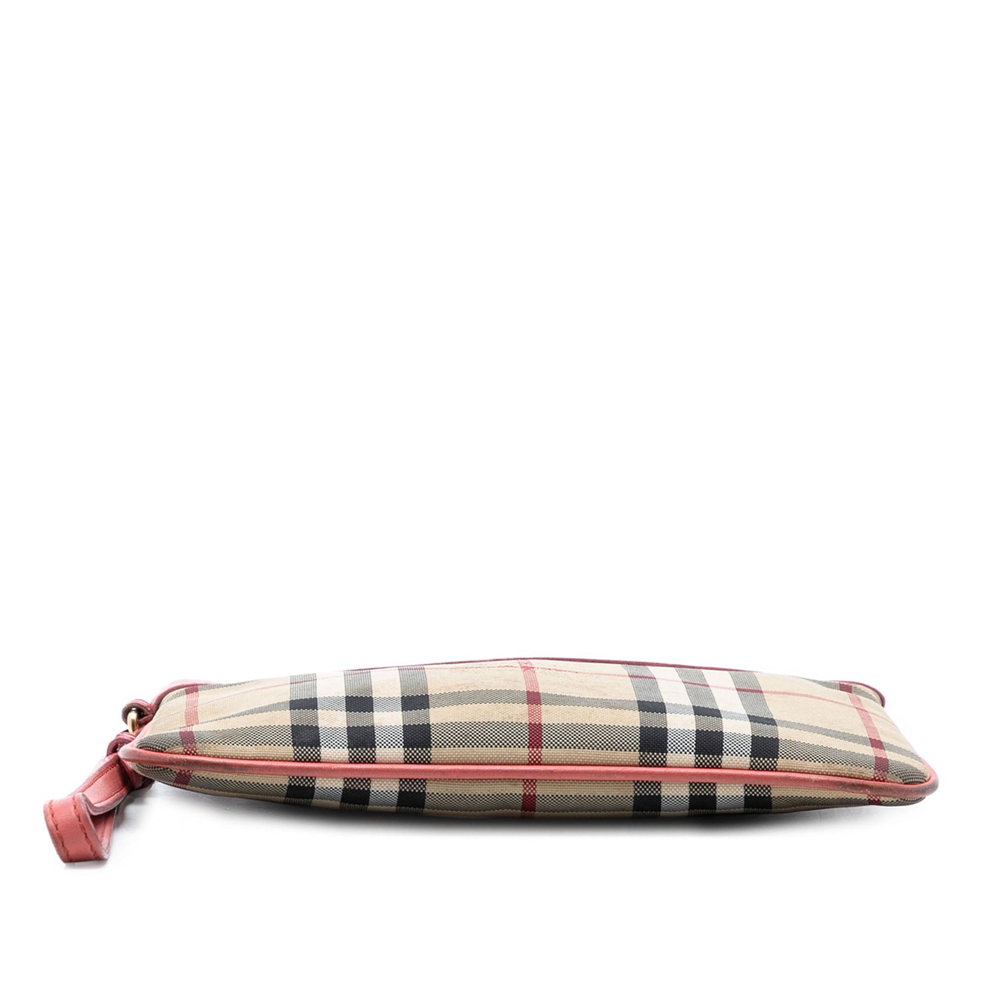Burberry Haymarket Check Nylon Peyton Clutch
