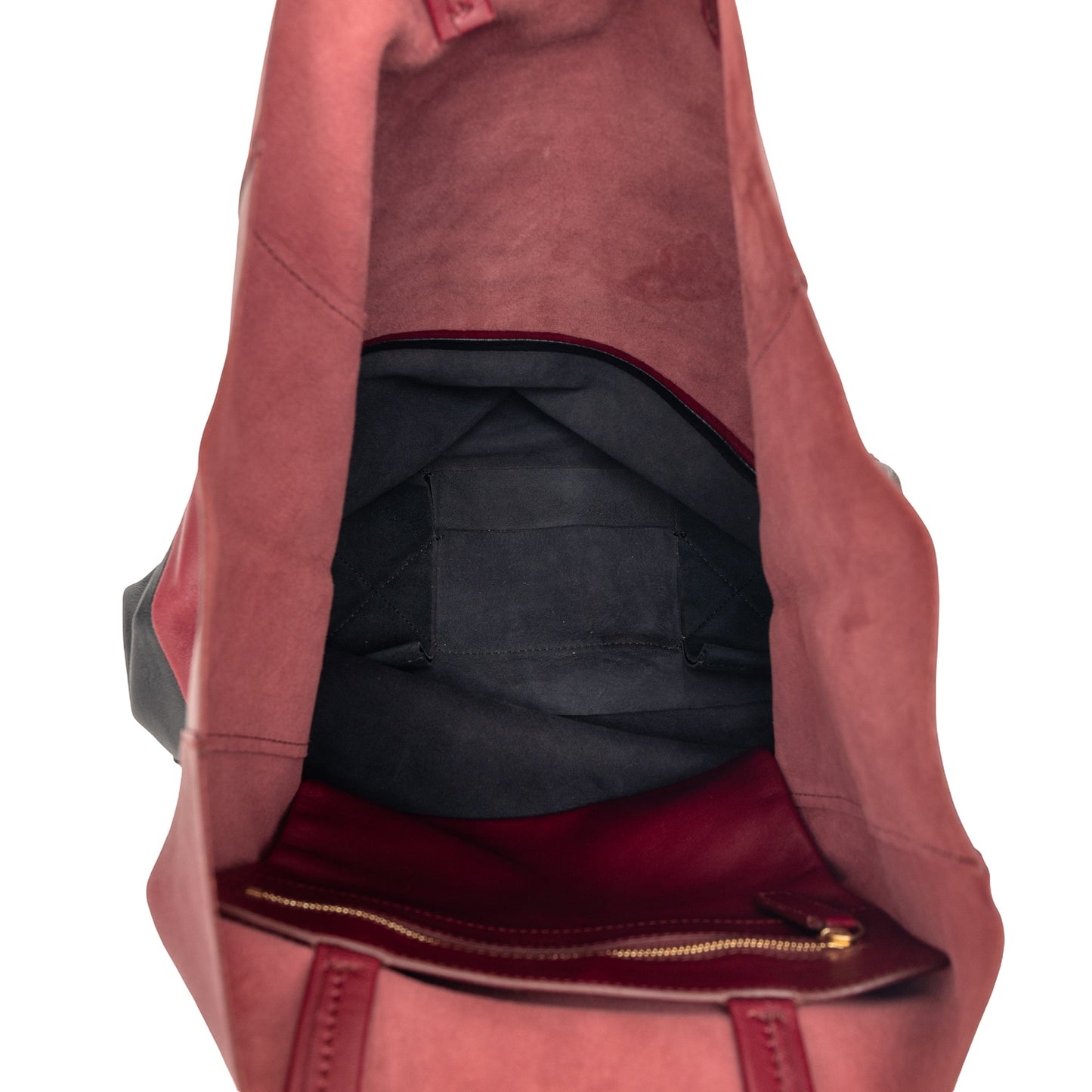 Celine Bicolor Lambskin Vertical Cabas Tote
