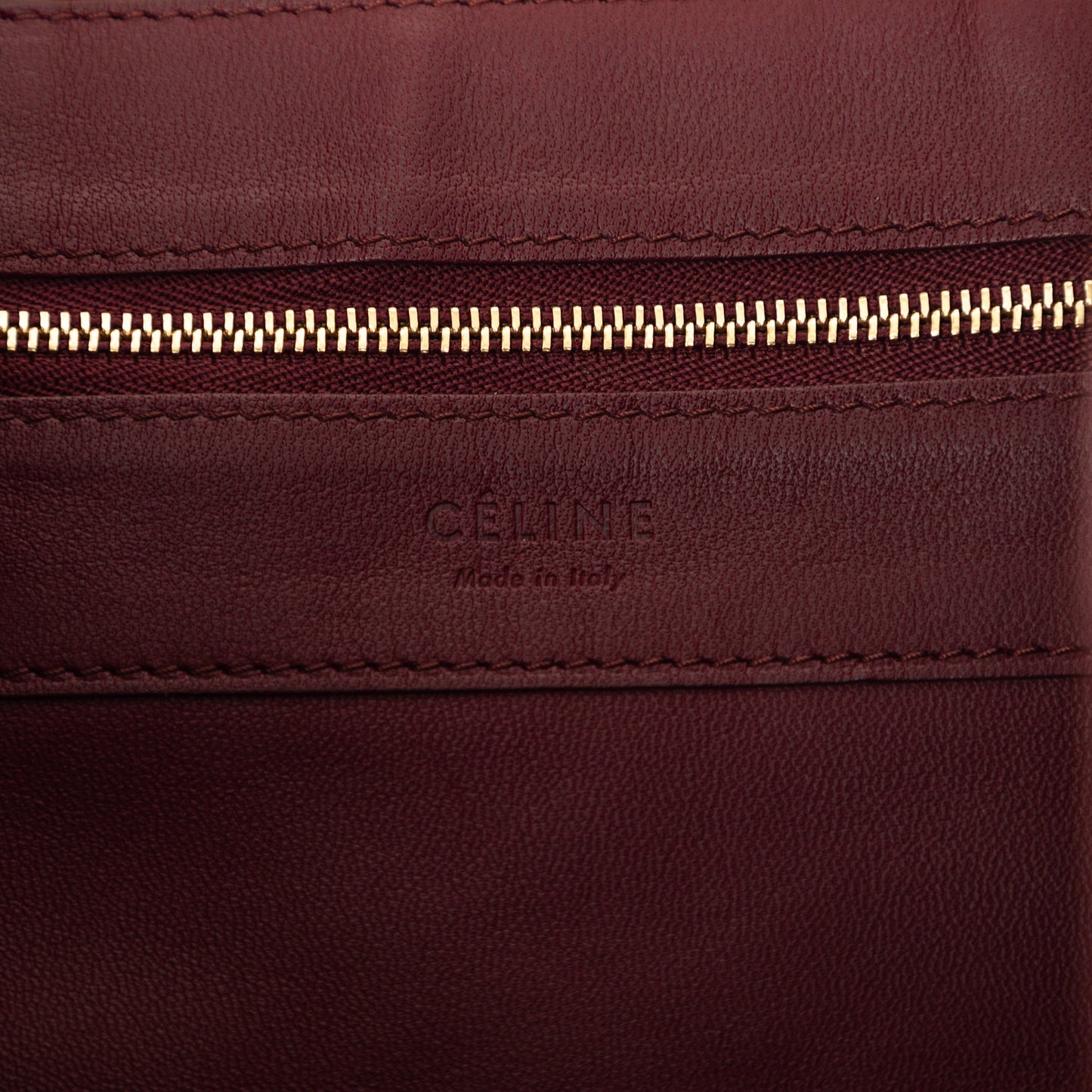 Celine Bicolor Lambskin Vertical Cabas Tote