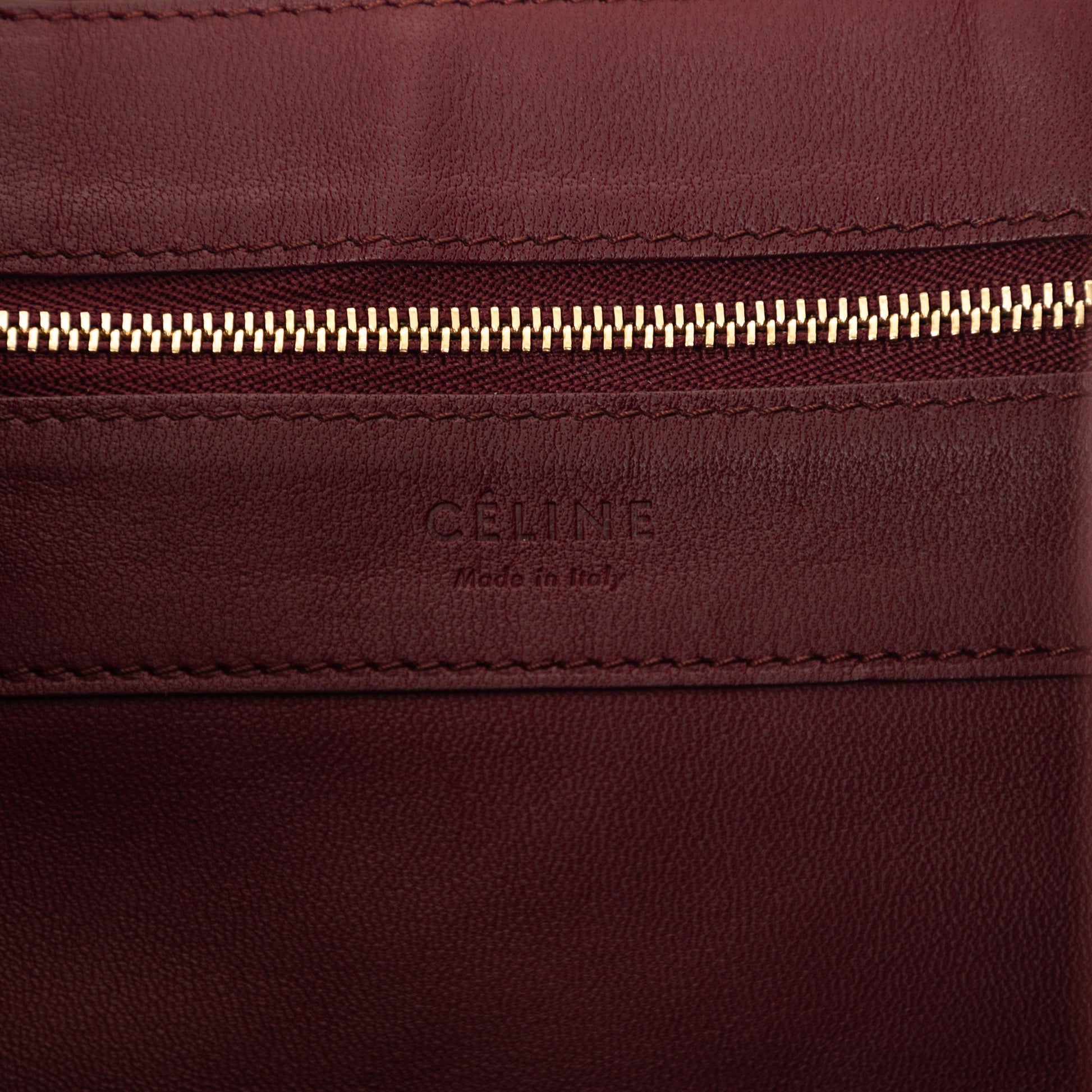 Celine Bicolor Lambskin Vertical Cabas Tote