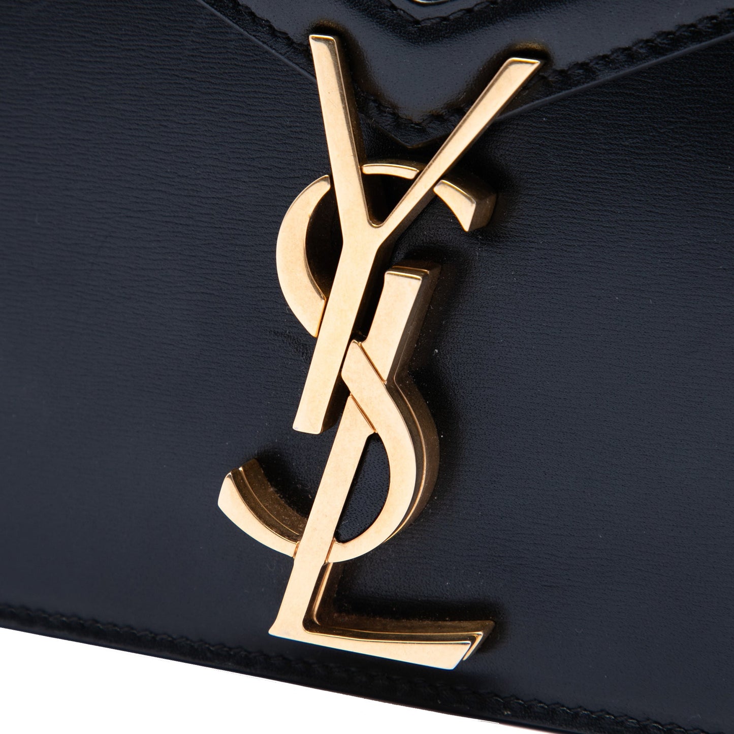 Saint Laurent Smooth Calfskin Monogram Cassandra Clasp Bag