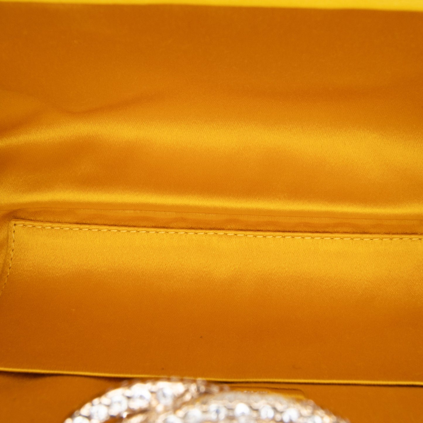 Chanel Satin Crystal Camellia Evening Frame Clutch