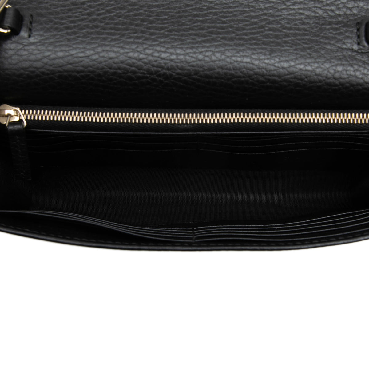 Gucci Dollar Calfskin Interlocking G Wallet on Chain