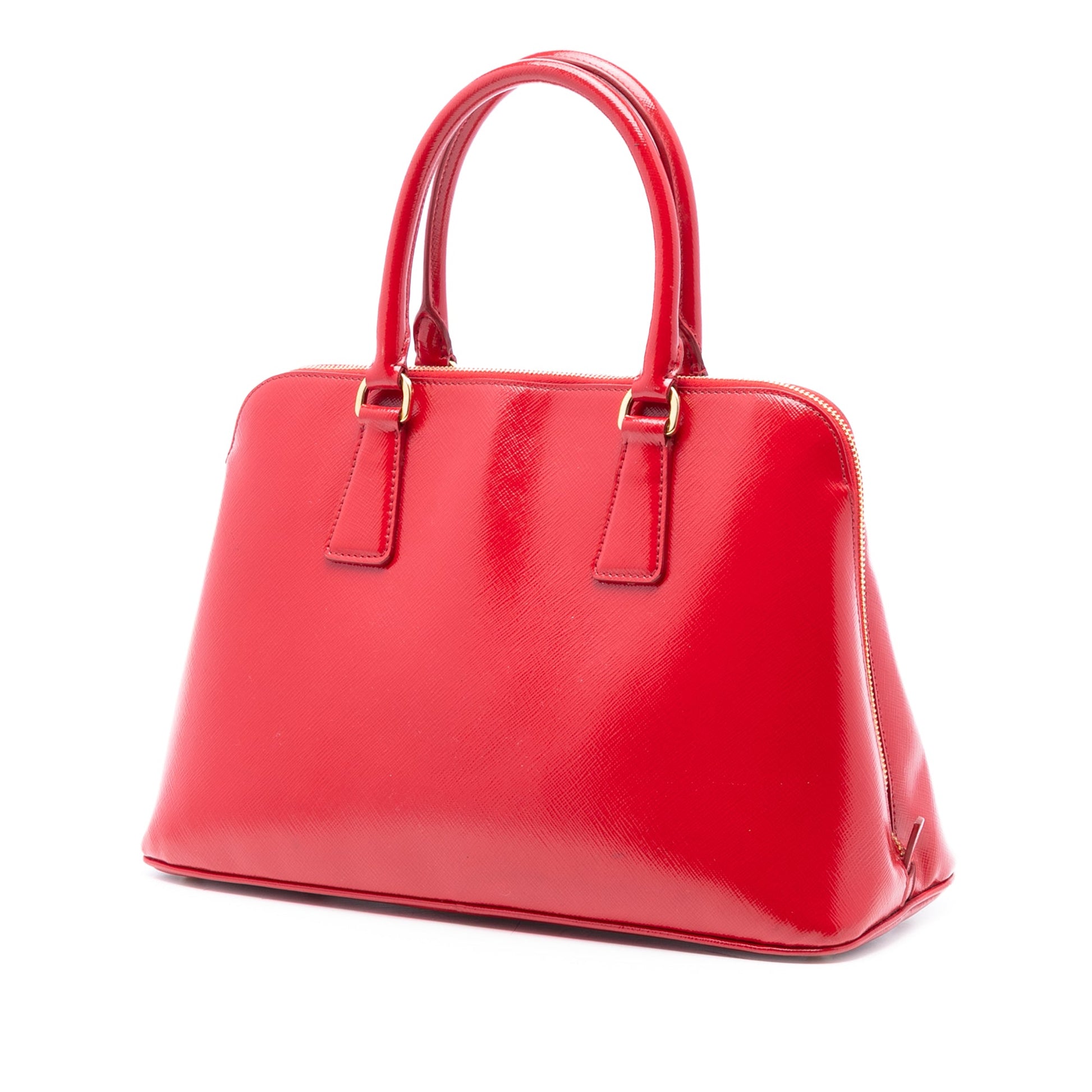 Prada Medium Saffiano Vernice Promenade Satchel