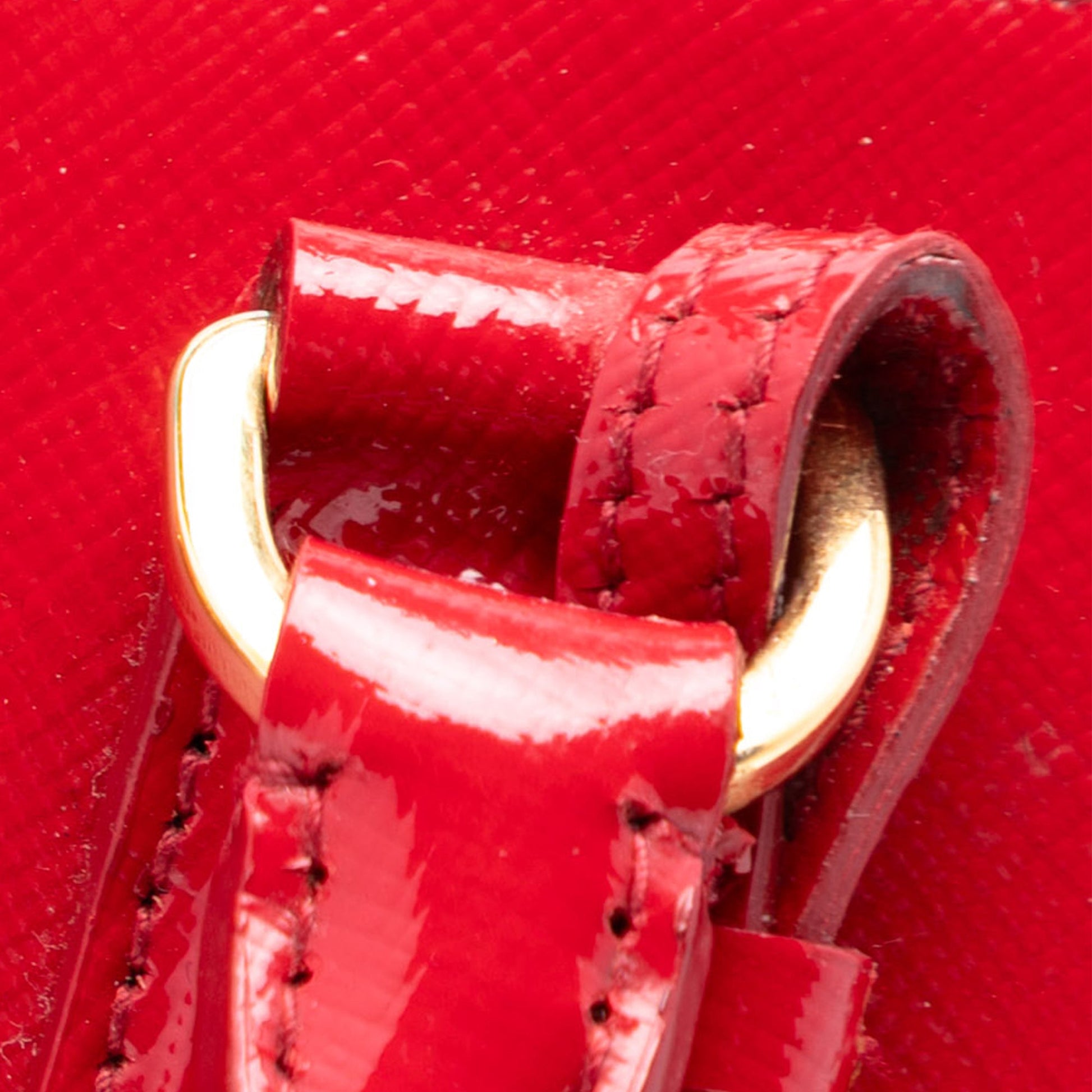 Prada Medium Saffiano Vernice Promenade Satchel