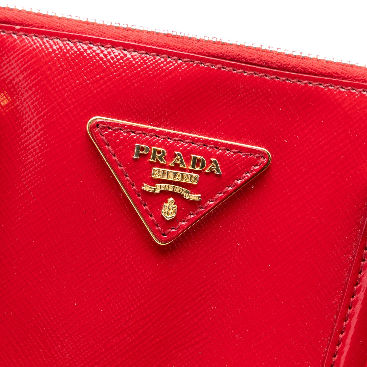 Prada Medium Saffiano Vernice Promenade Satchel