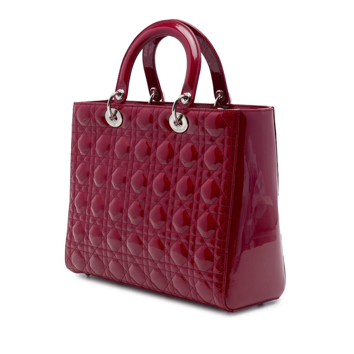Dior Large Patent Cannage Lady Dior