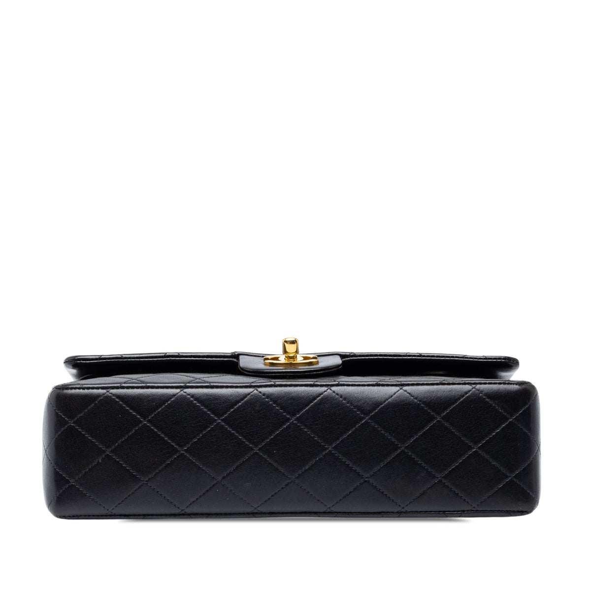 Chanel Medium Classic Lambskin Double Flap — Black
