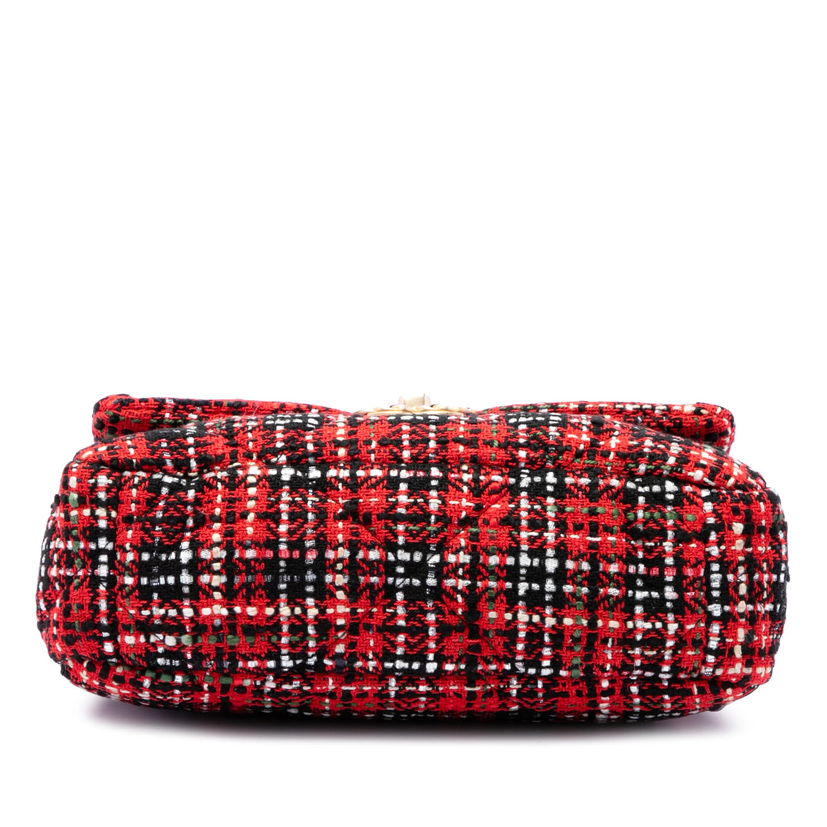 Chanel Medium Tweed 19 Flap — Red