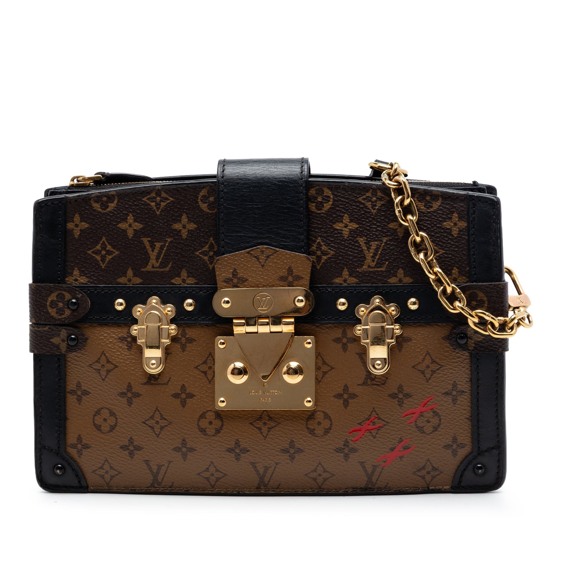 Louis Vuitton Monogram Reverse Trunk Clutch