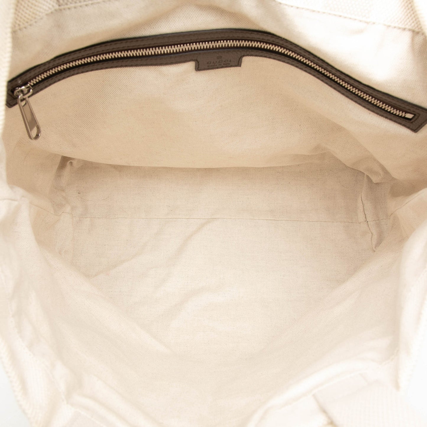 Gucci Canvas Web Embossed Logo Tote