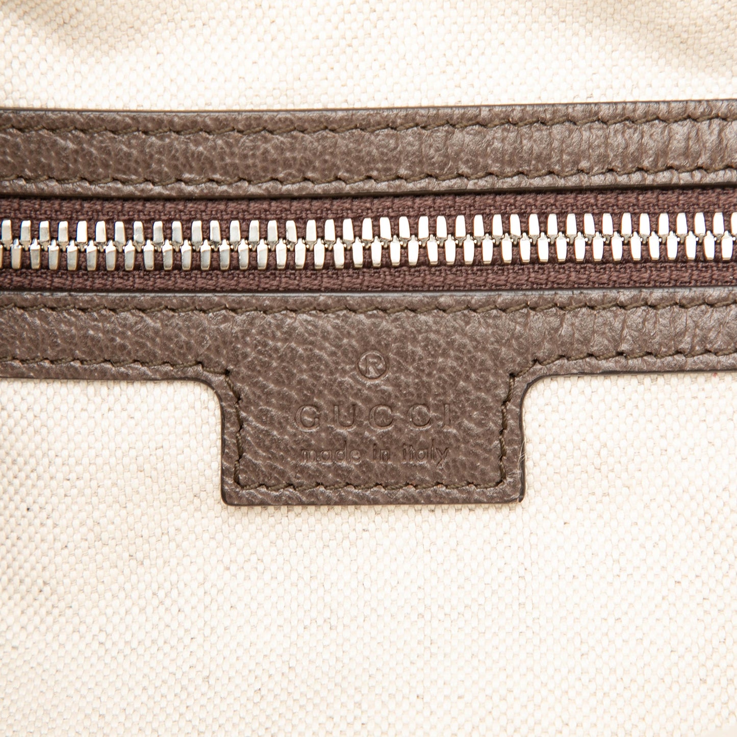 Gucci Canvas Web Embossed Logo Tote