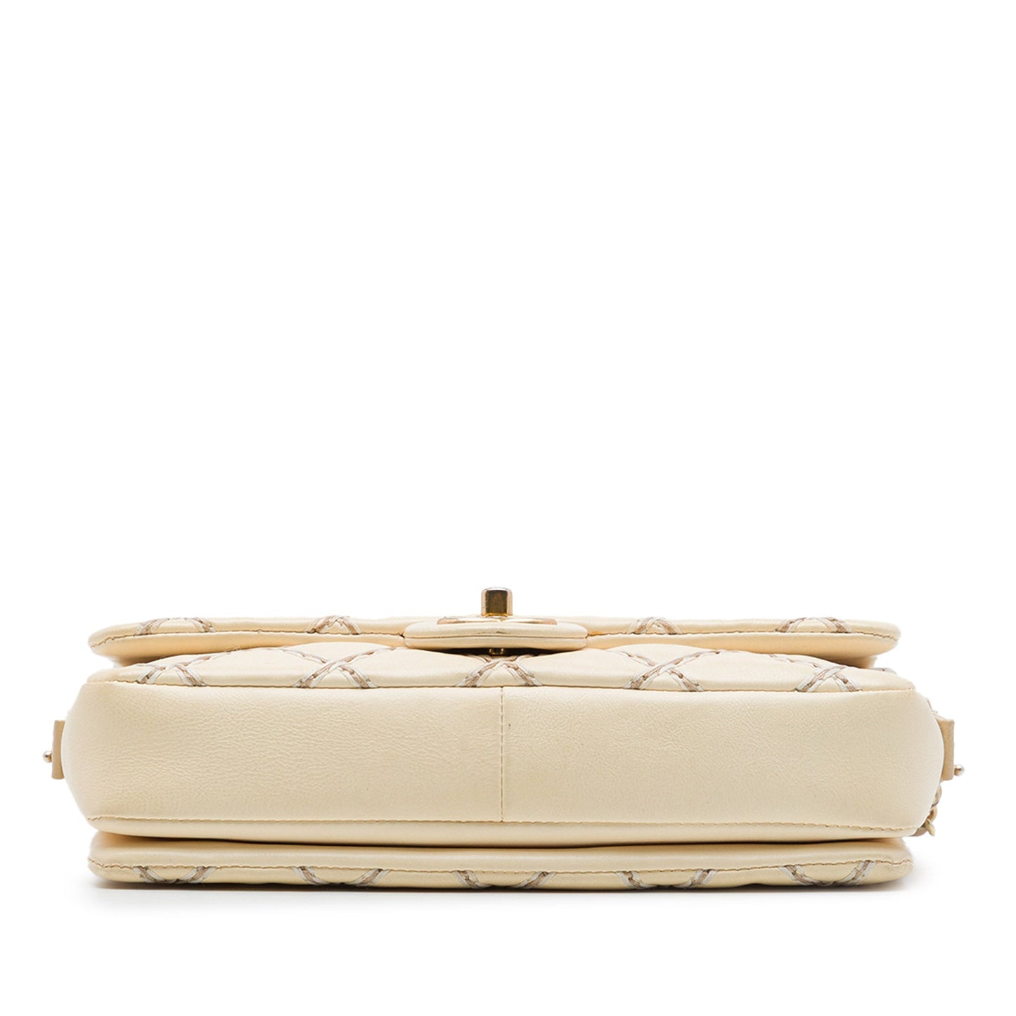 Chanel CC Quilted Calfskin Wild Stitch Flap