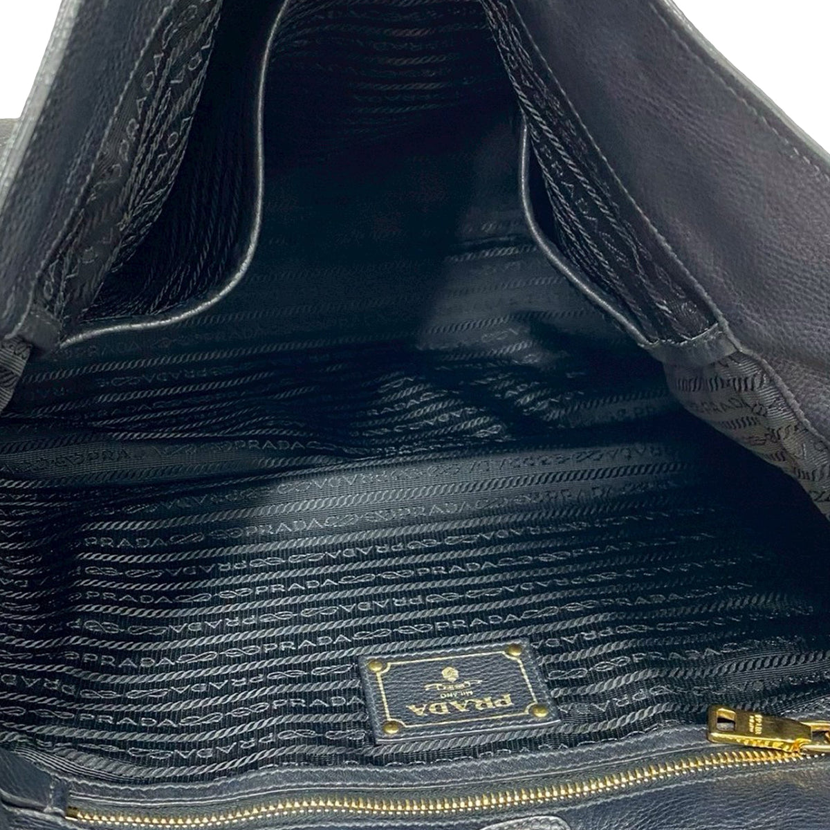 Prada Vitello Daino Open Convertible Tote