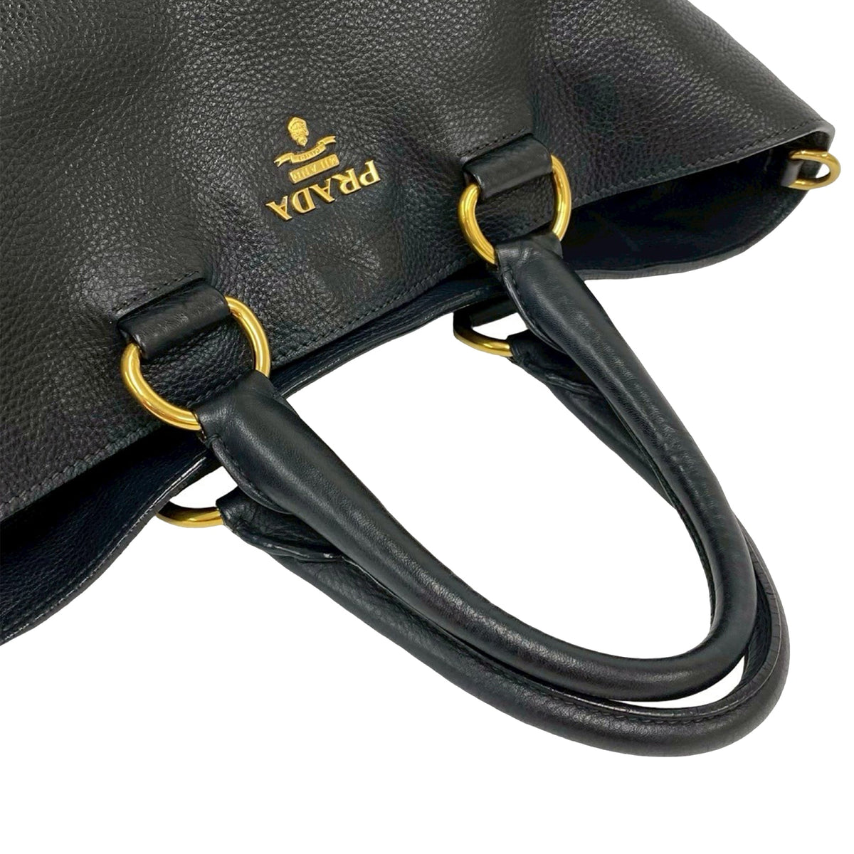 Prada Vitello Daino Open Convertible Tote