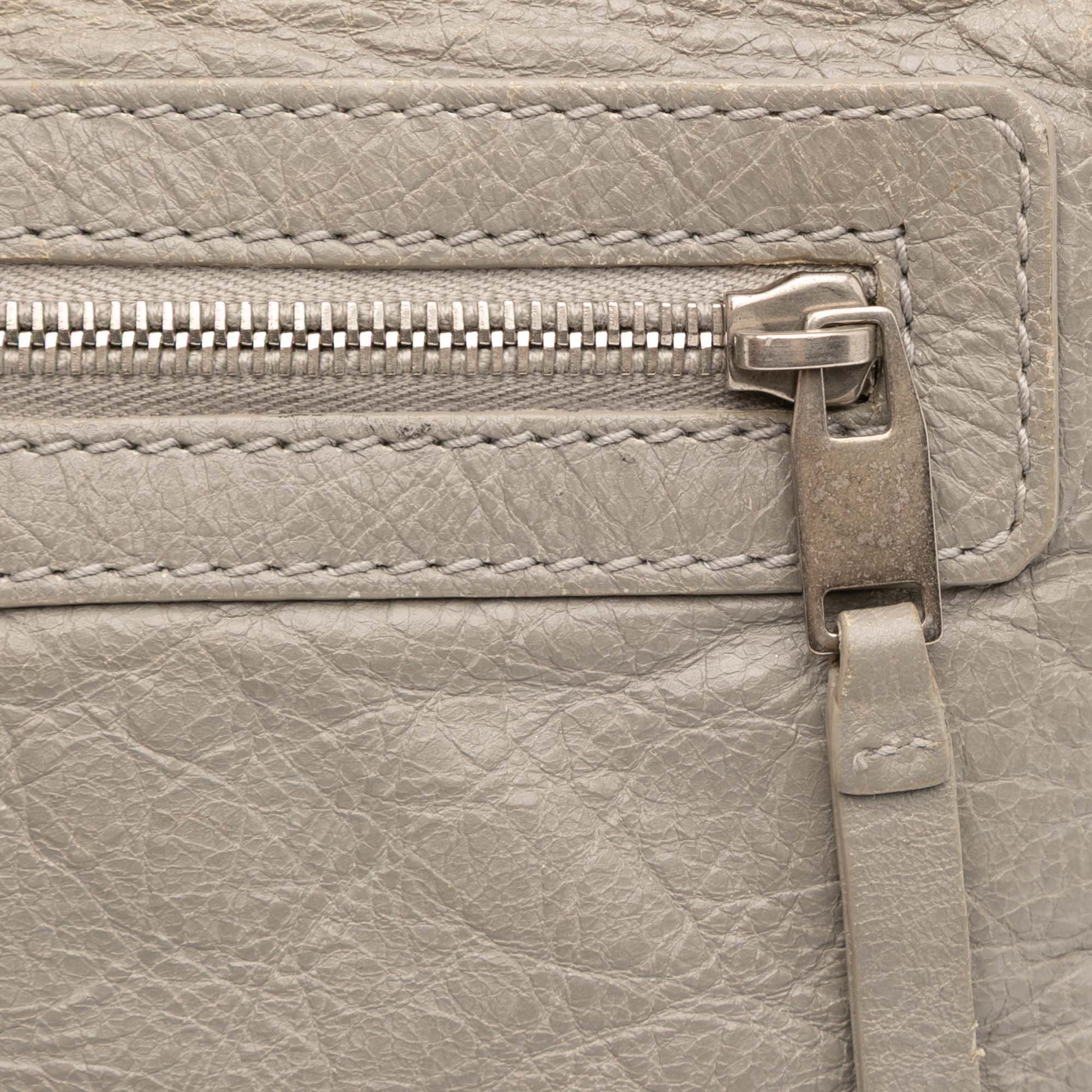Balenciaga Lambskin Motocross Classic Clip M Clutch