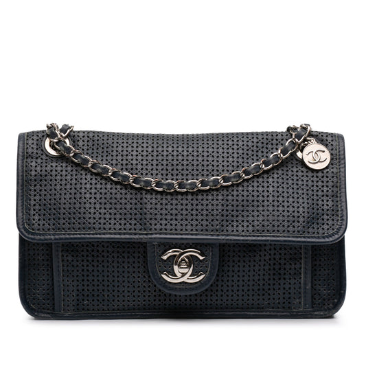 Chanel Medium Perforated Calfskin Up In The Air Flap