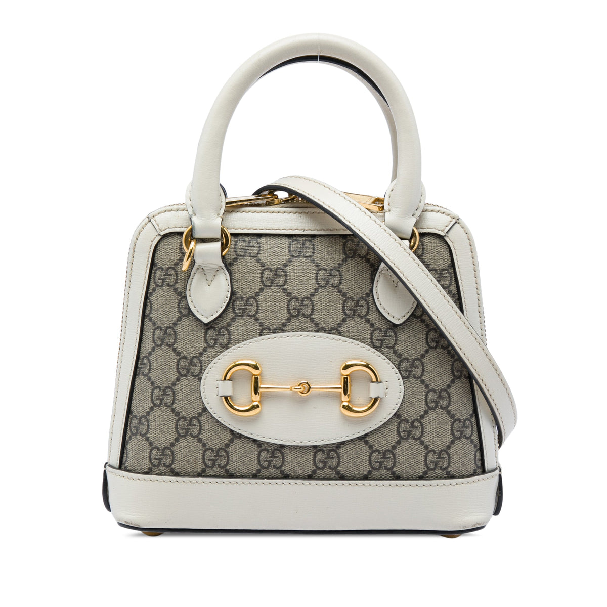 Gucci Mini GG Supreme Horsebit 1955 Top Handle Bag