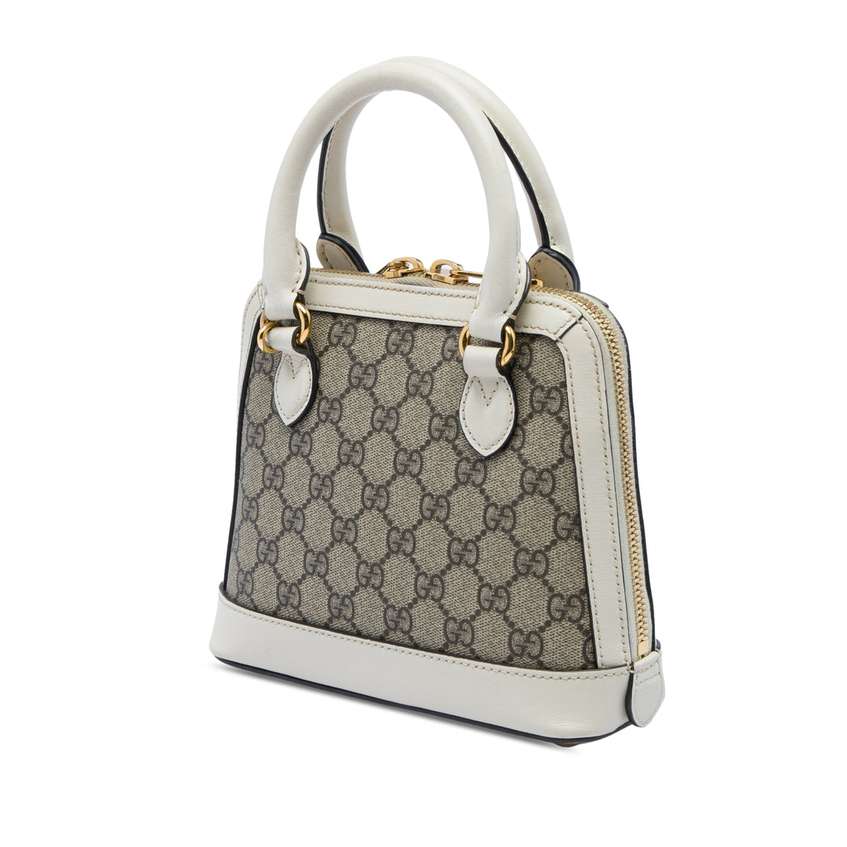 Gucci Mini GG Supreme Horsebit 1955 Top Handle Bag