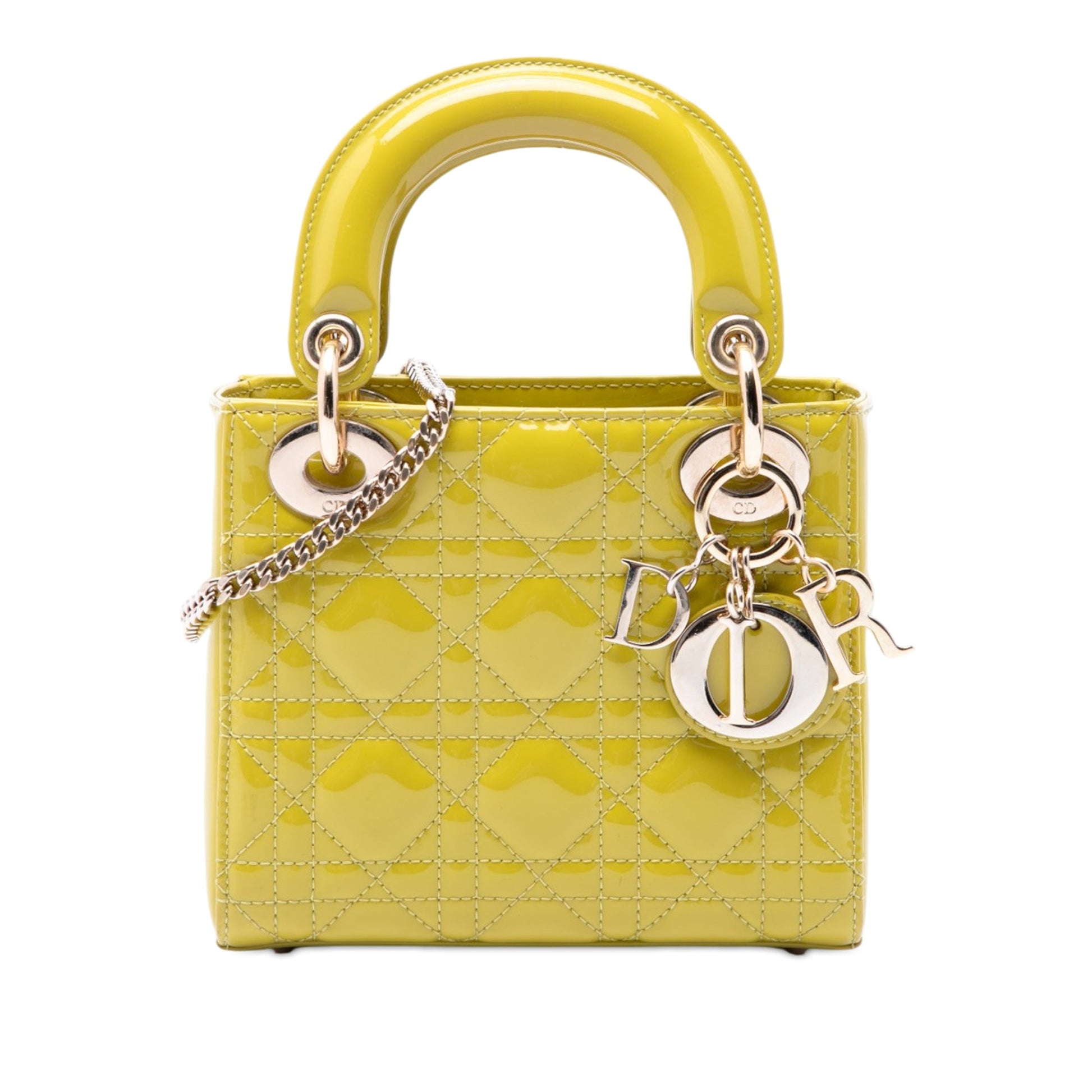 Dior Mini Patent Cannage Lady Dior