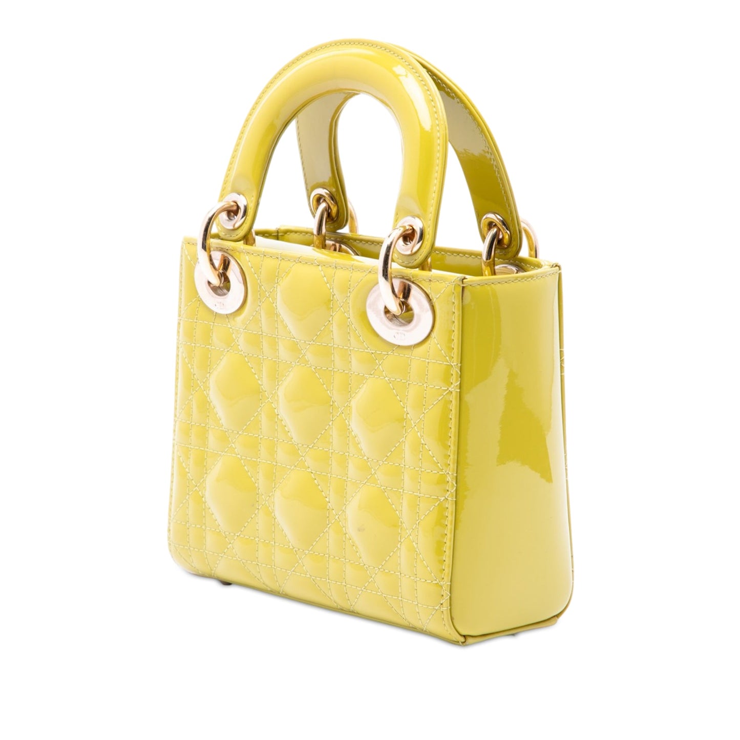 Dior Mini Patent Cannage Lady Dior
