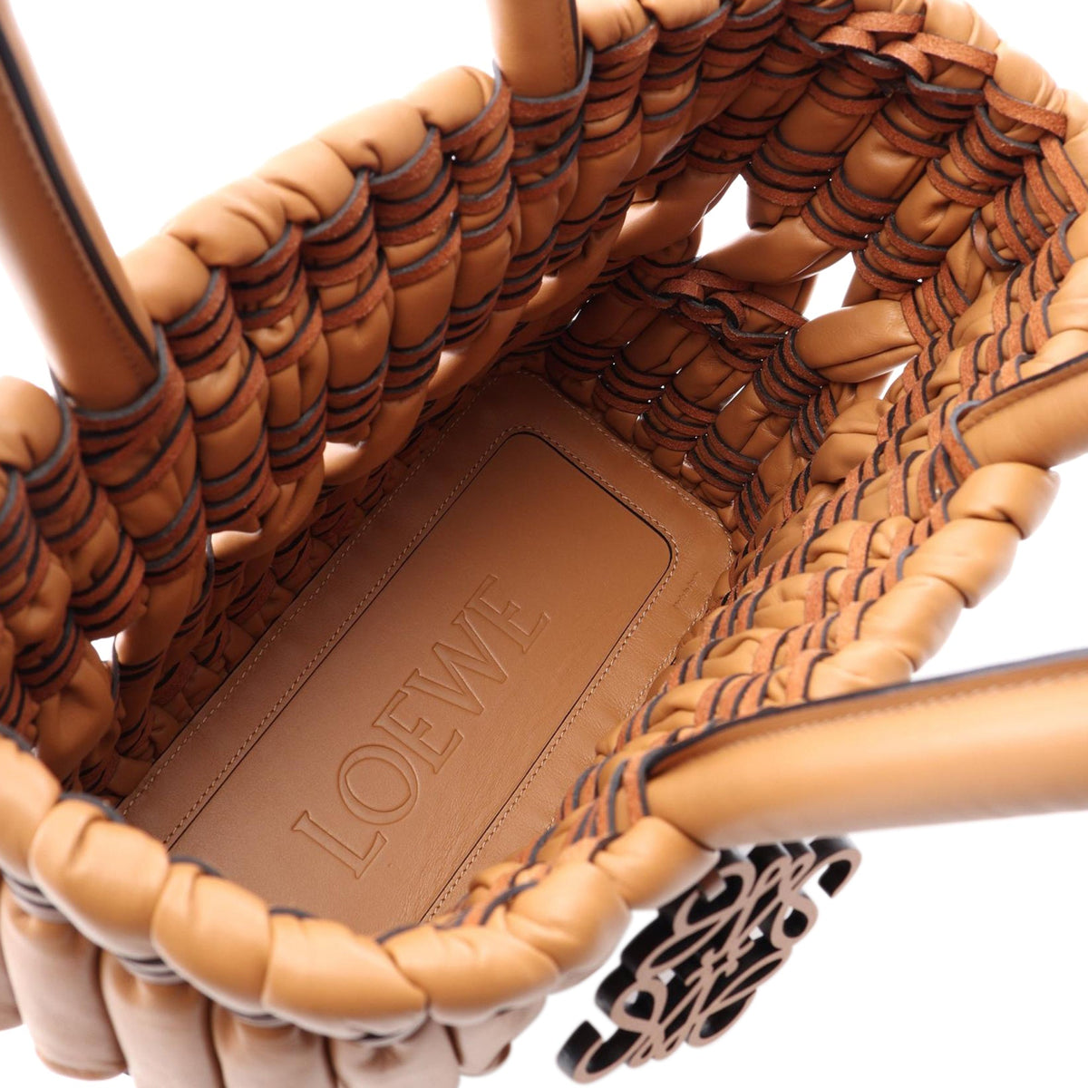 LOEWE Small Nappa Tubular Basket Tote