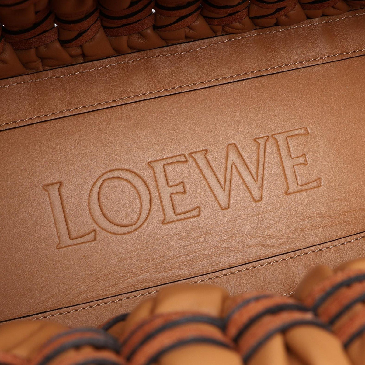 LOEWE Small Nappa Tubular Basket Tote