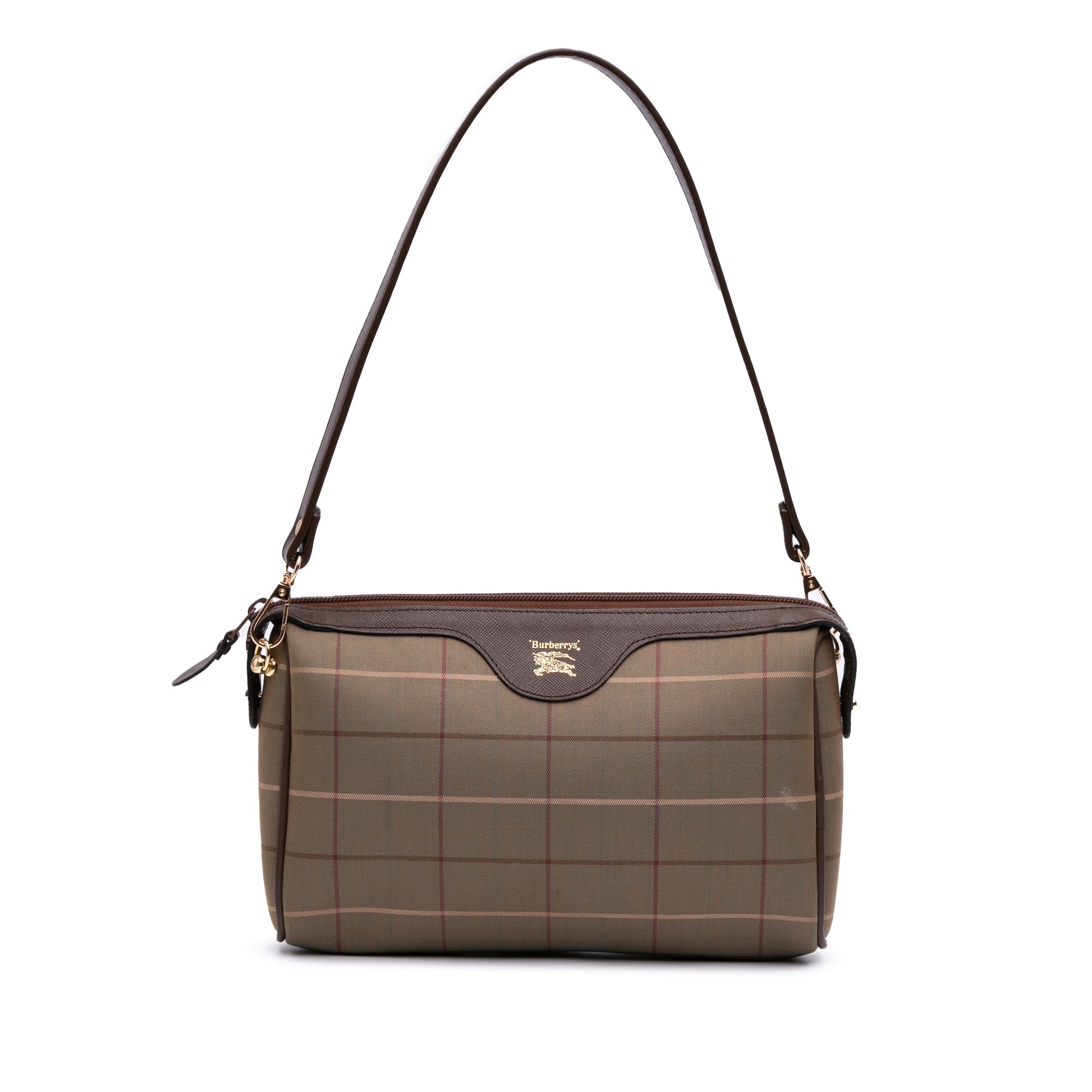 Burberry Vintage Check Canvas Satchel