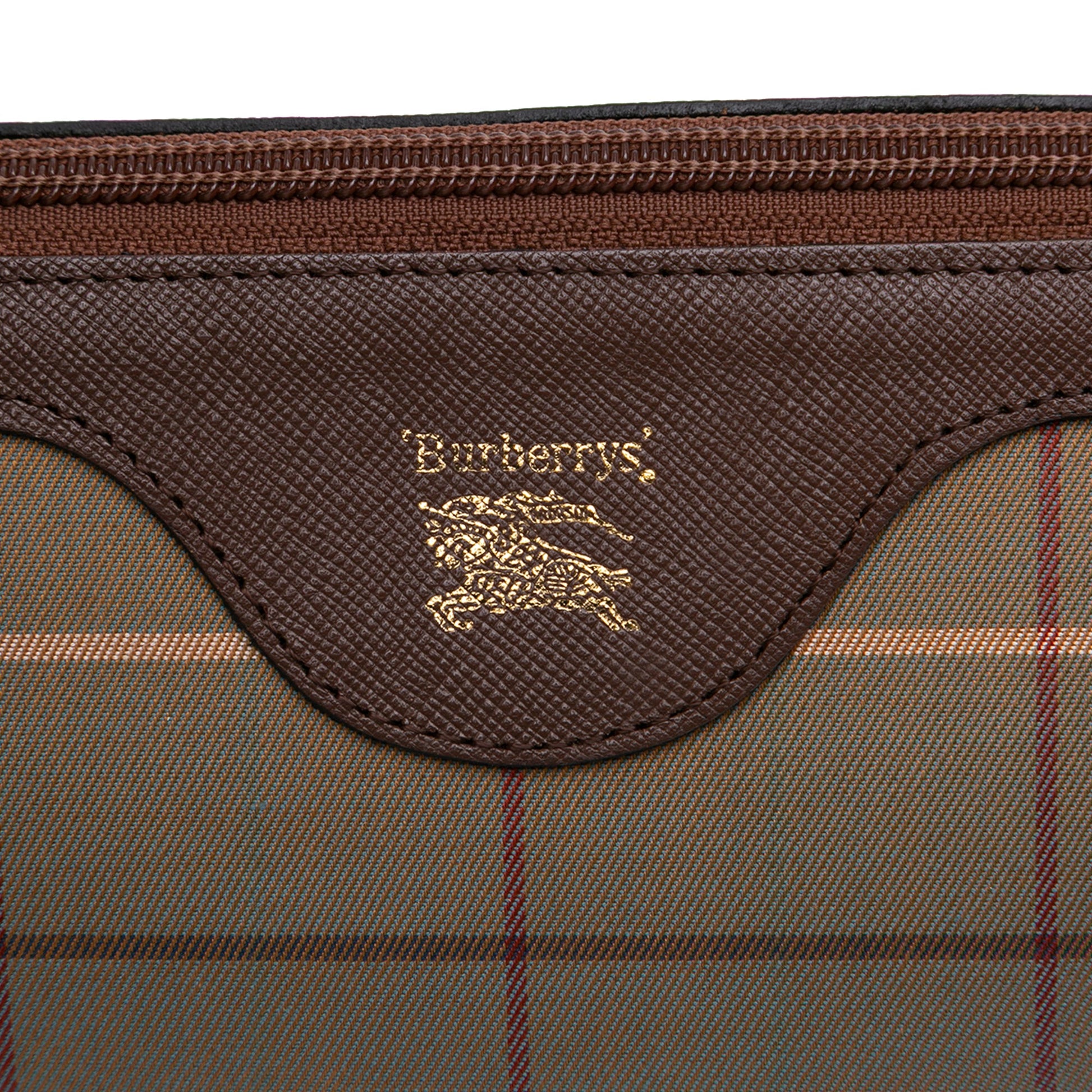 Burberry Vintage Check Canvas Satchel