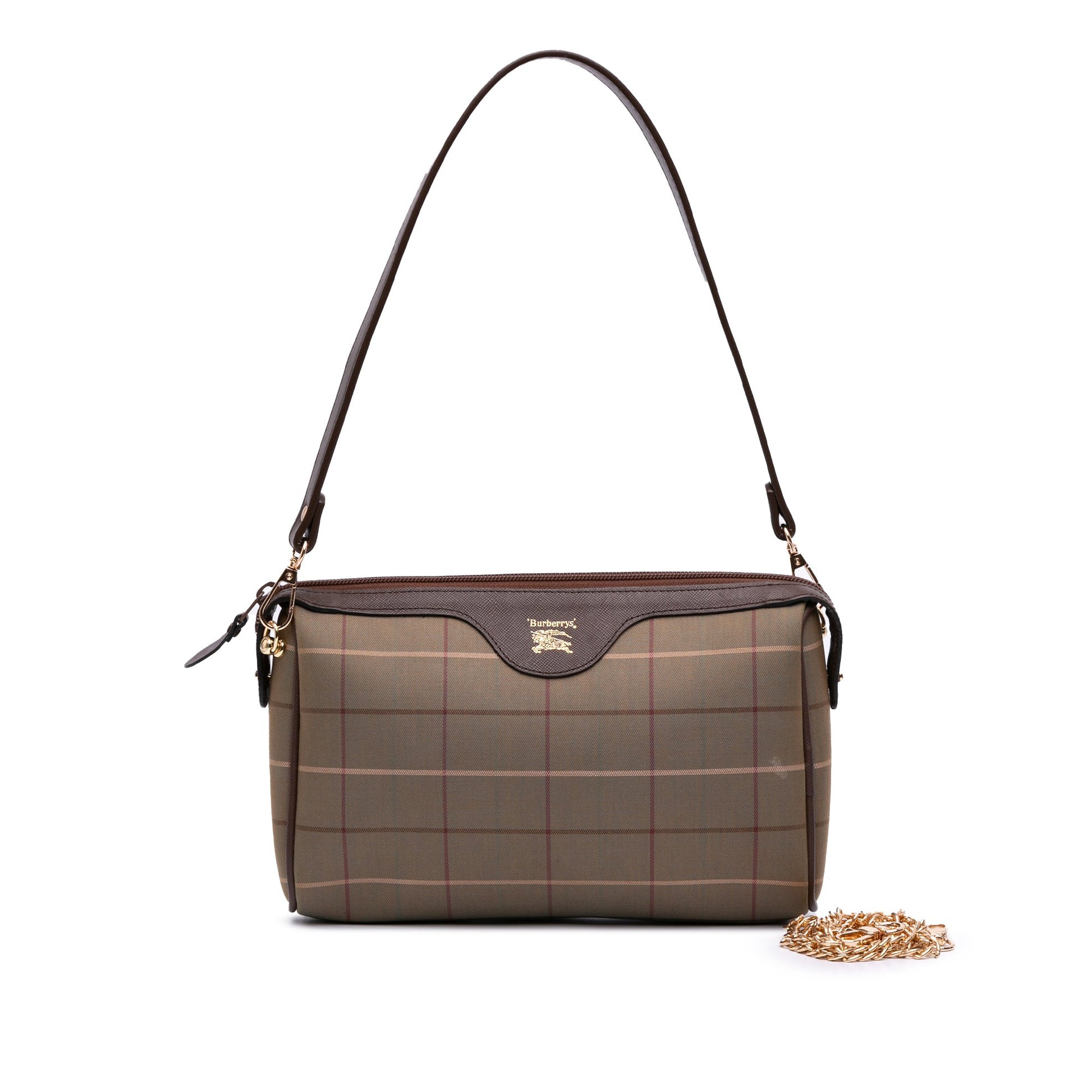 Burberry Vintage Check Canvas Satchel