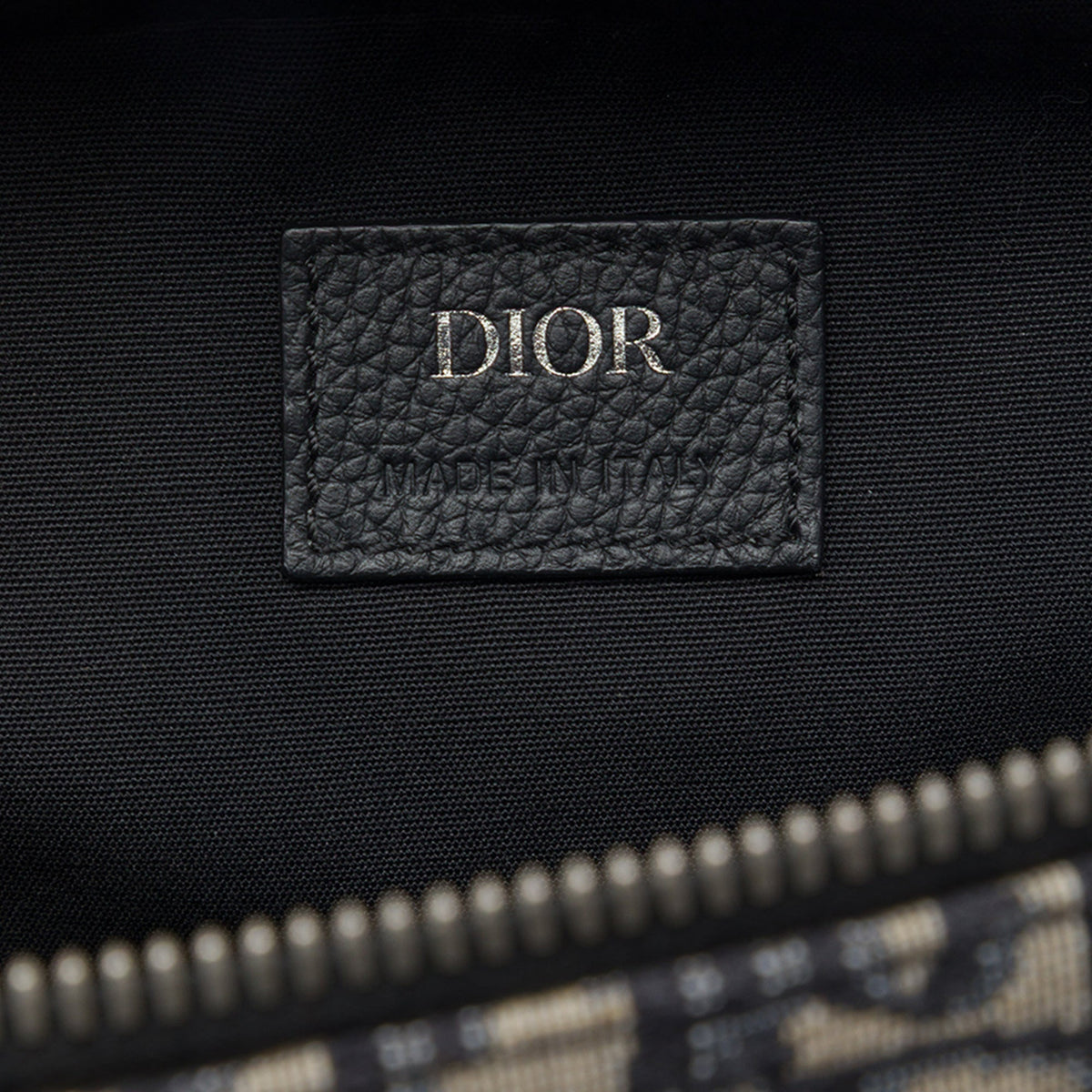 Dior Mini Oblique Canvas Safari Crossbody — Blue