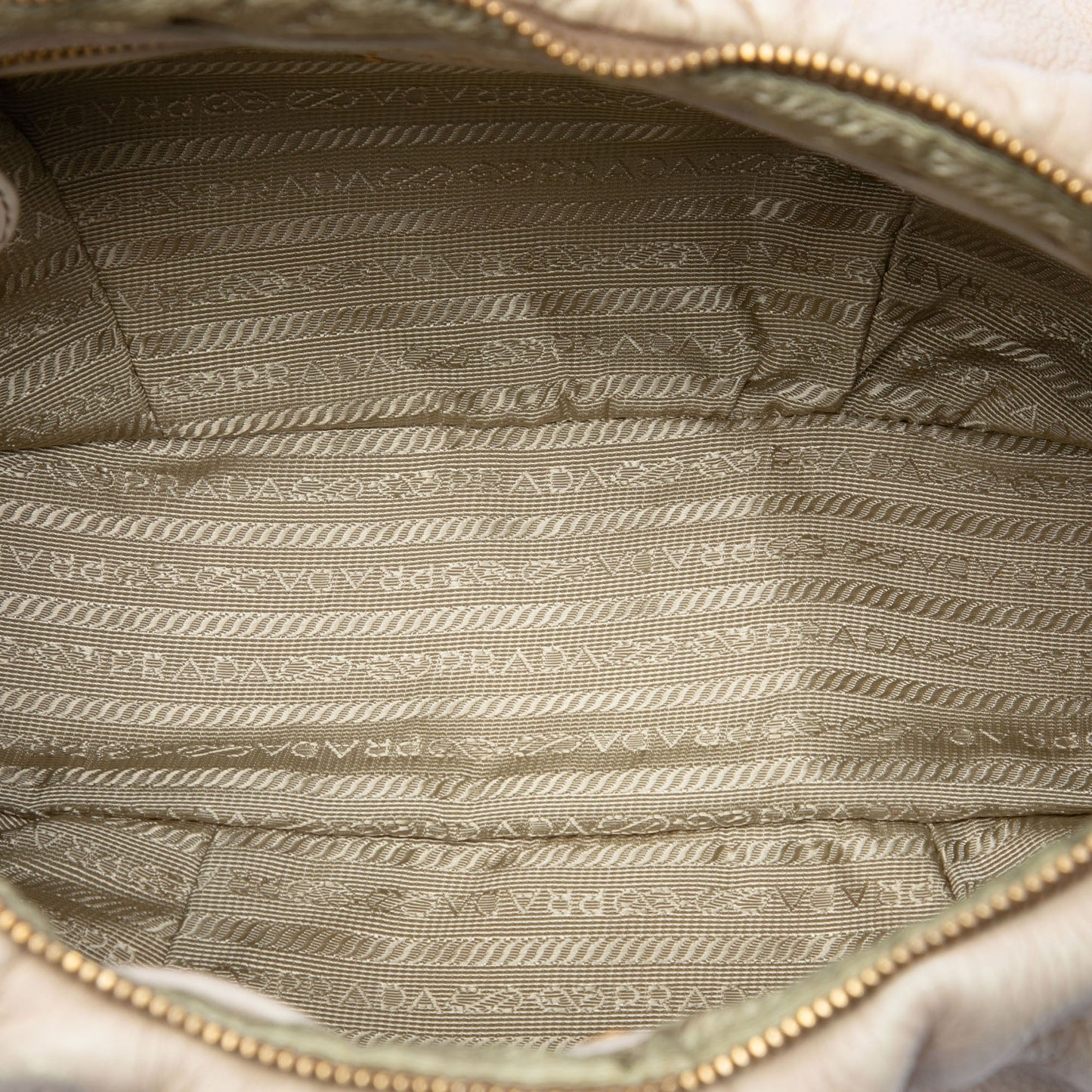 Prada Vitello Daino Ruched Clutch