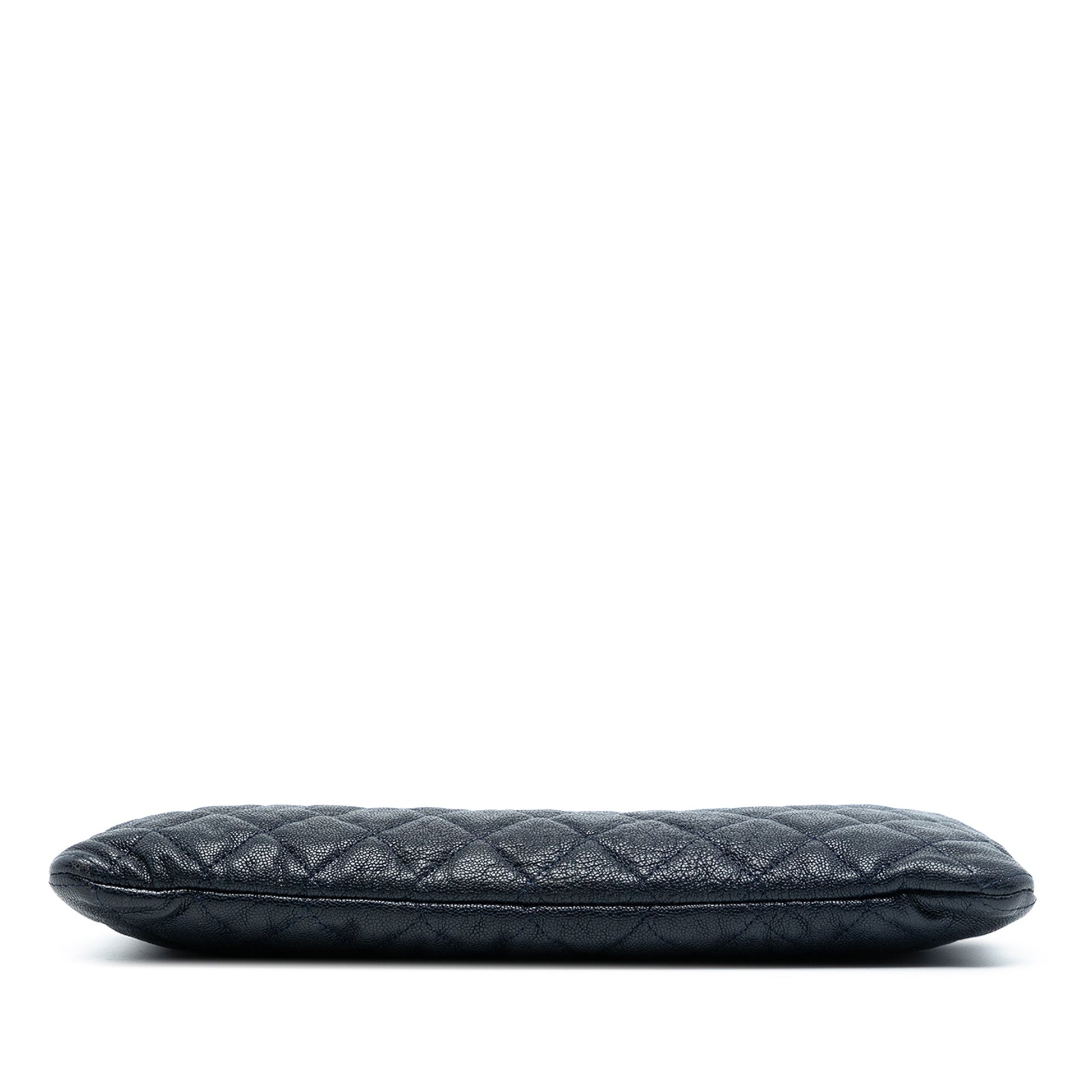Chanel Medium Quilted Caviar Boy O Case Clutch