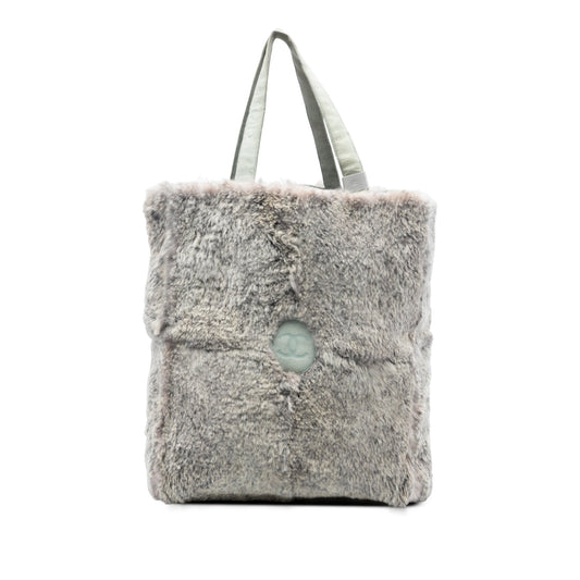 Chanel CC Lapin Fur Tote
