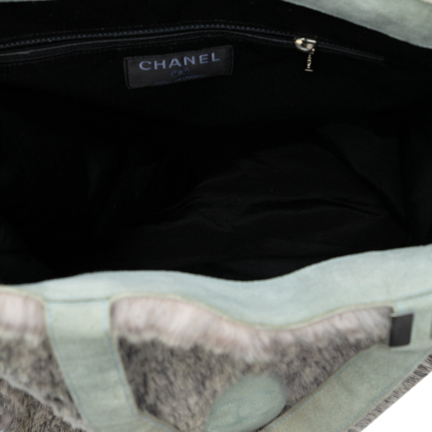 Chanel CC Lapin Fur Tote